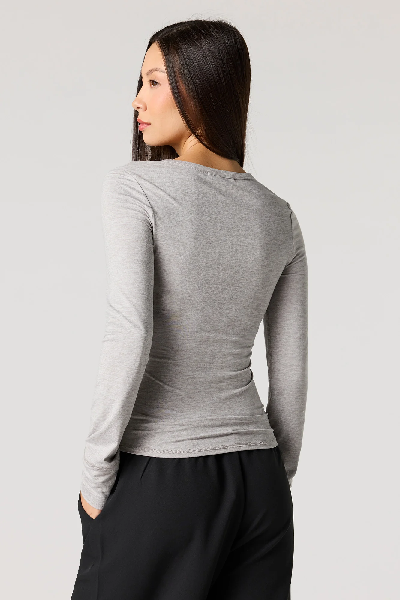 Long Sleeve Buttoned Top - Image 8