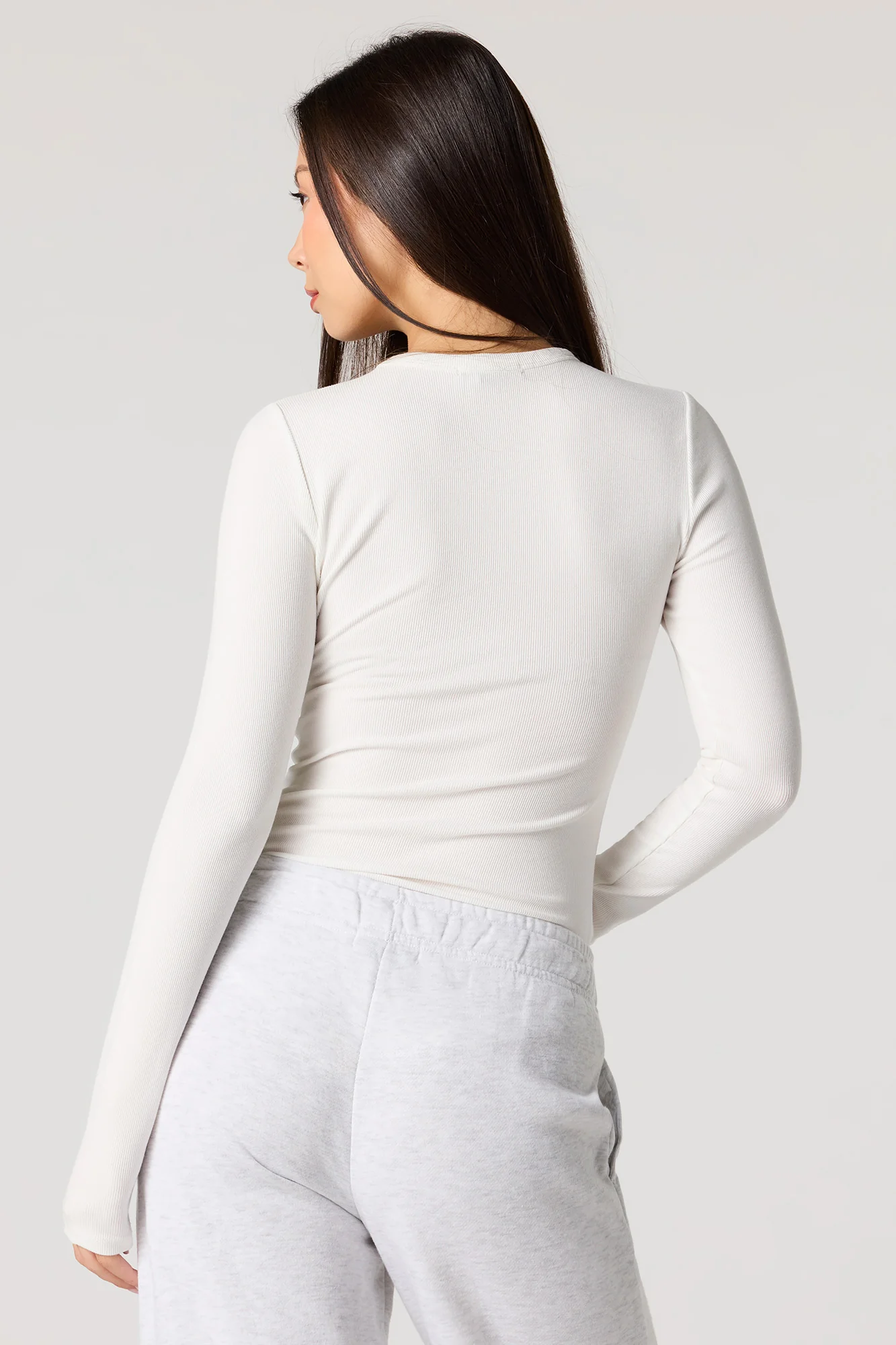 Ribbed Long Sleeve Top - Image 17