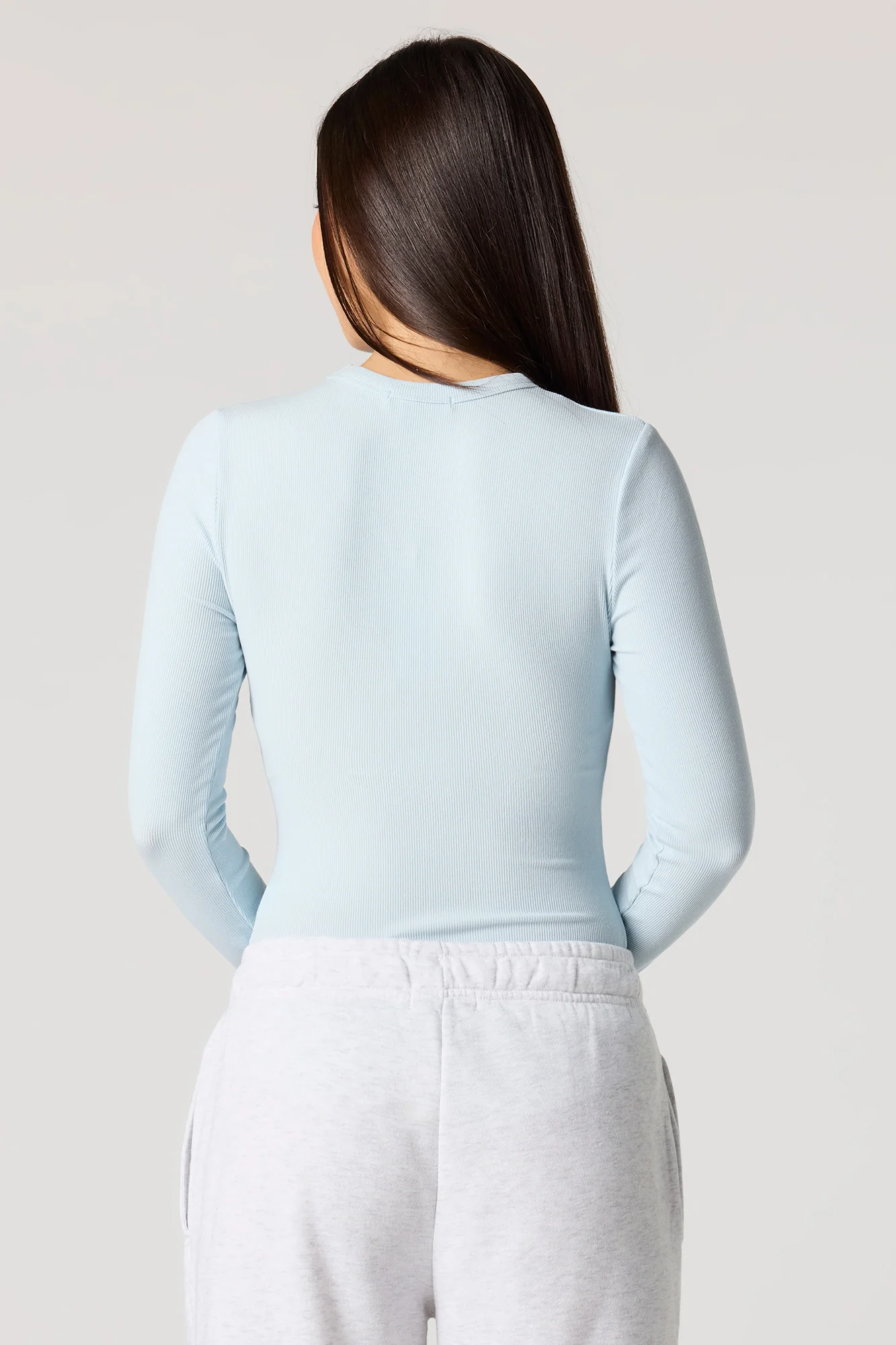 Ribbed Long Sleeve Top - Image 2