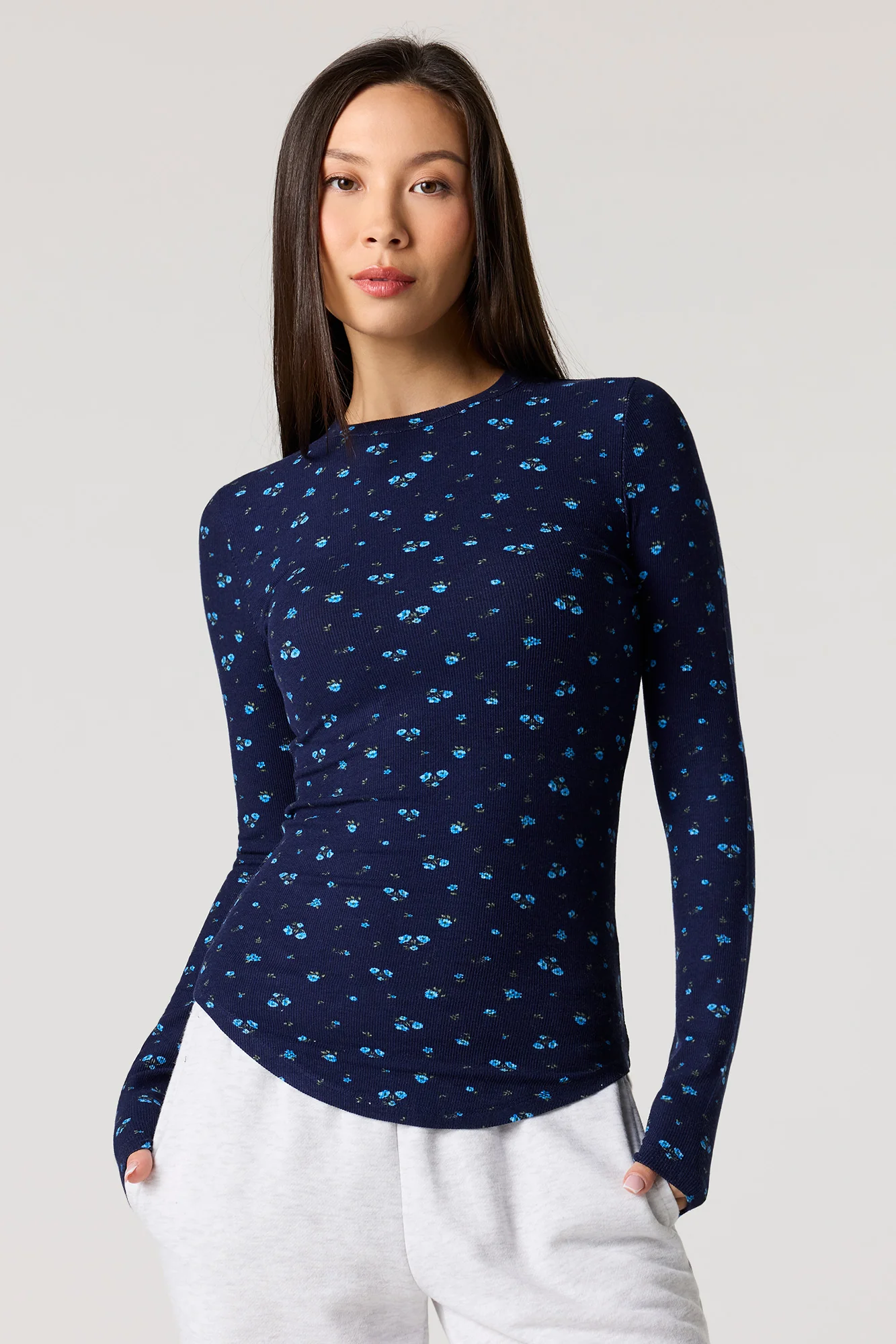 Ribbed Long Sleeve Top - Image 4