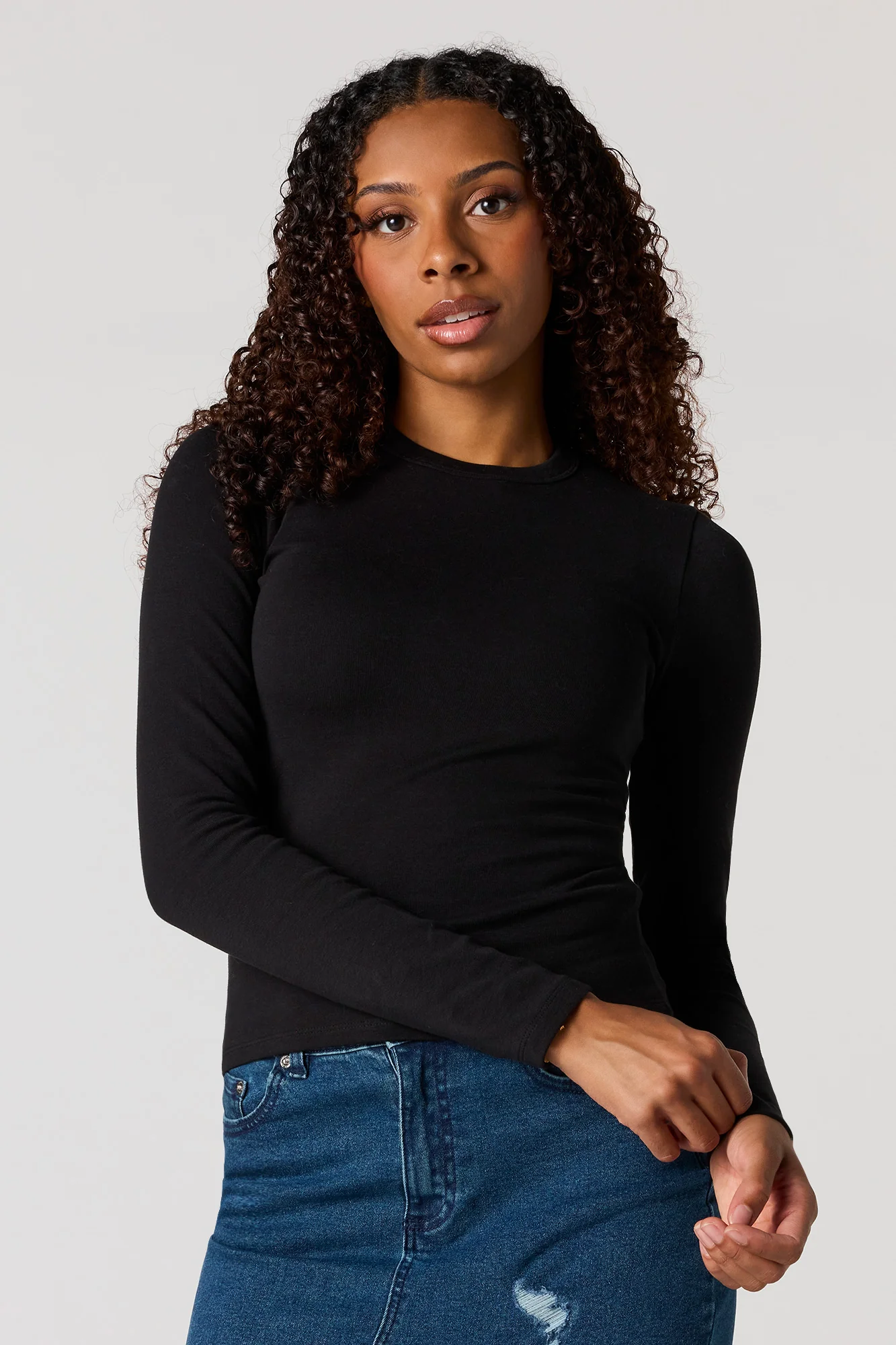 Long Sleeve Crewneck Top - Image 4