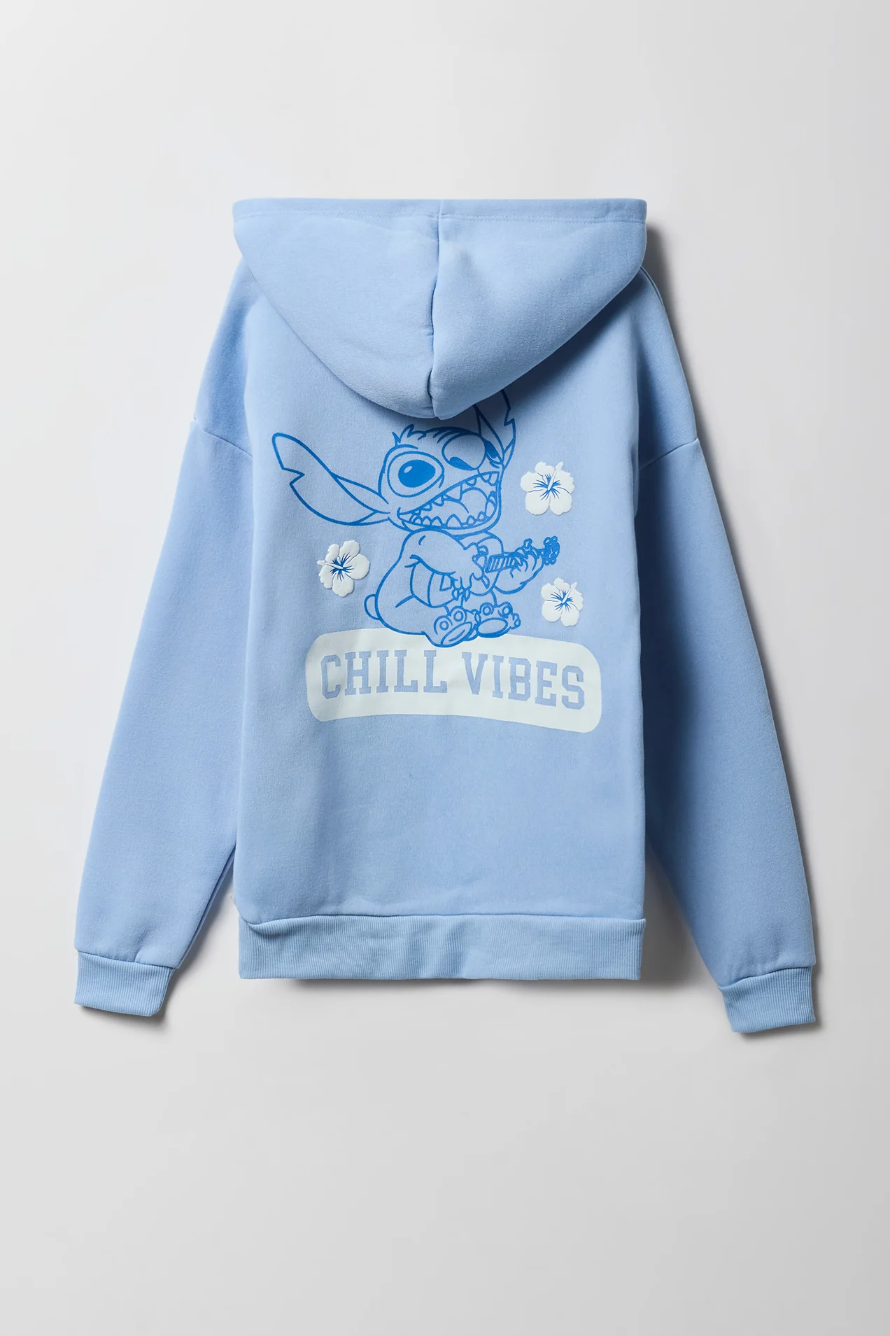 Girls Stitch Puff Print Fleece Hoodie - Image 3