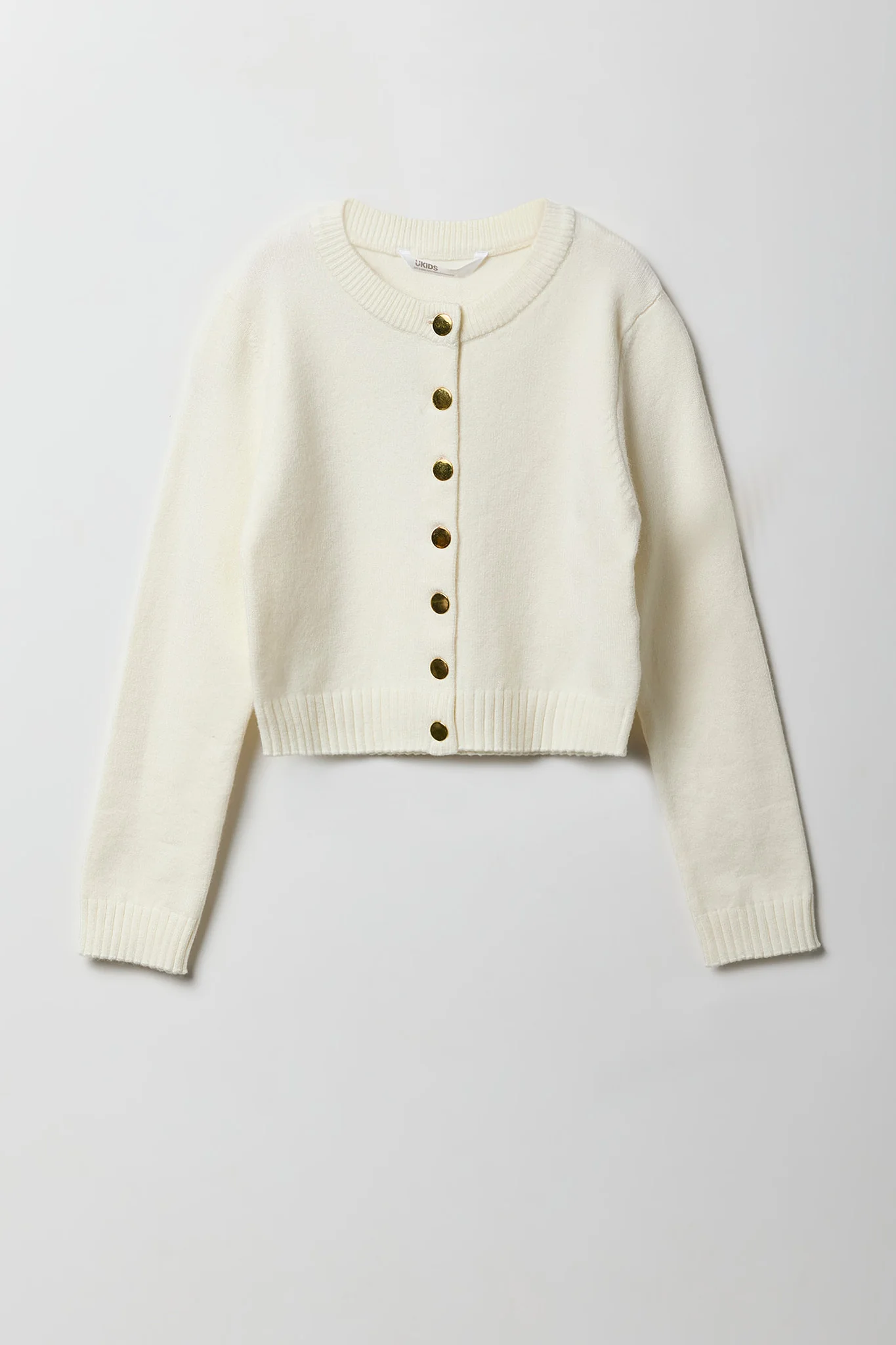 Girls Knit Button-Up Cardigan - Image 2