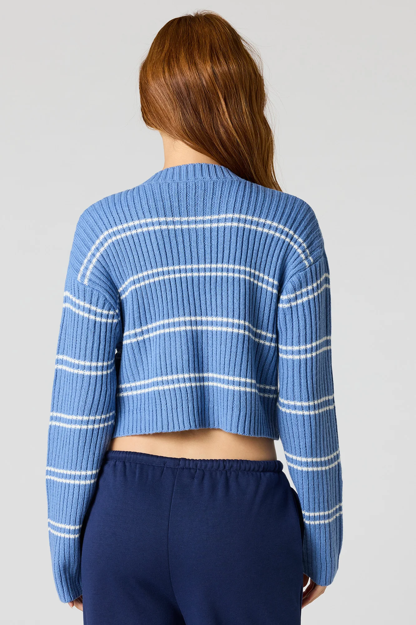 Striped Ribbed Knit Sweater - Image 12