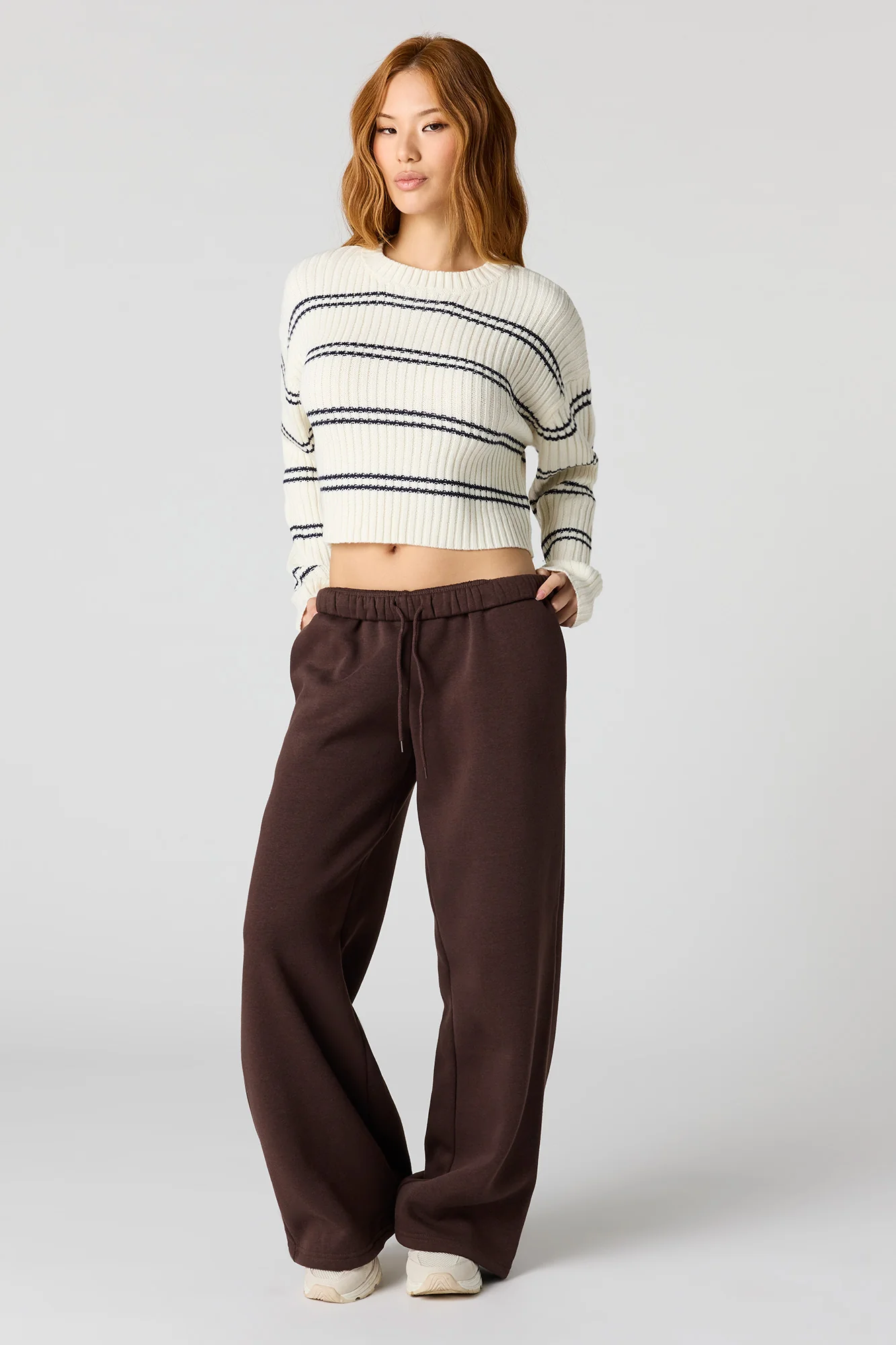 Striped Ribbed Knit Sweater - Image 3
