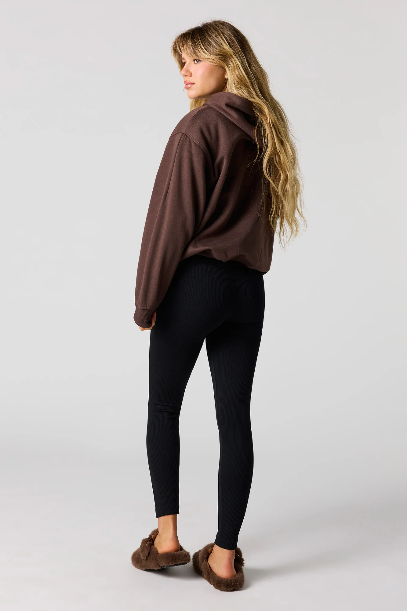 High Rise Seamless Ribbed Legging - Image 6