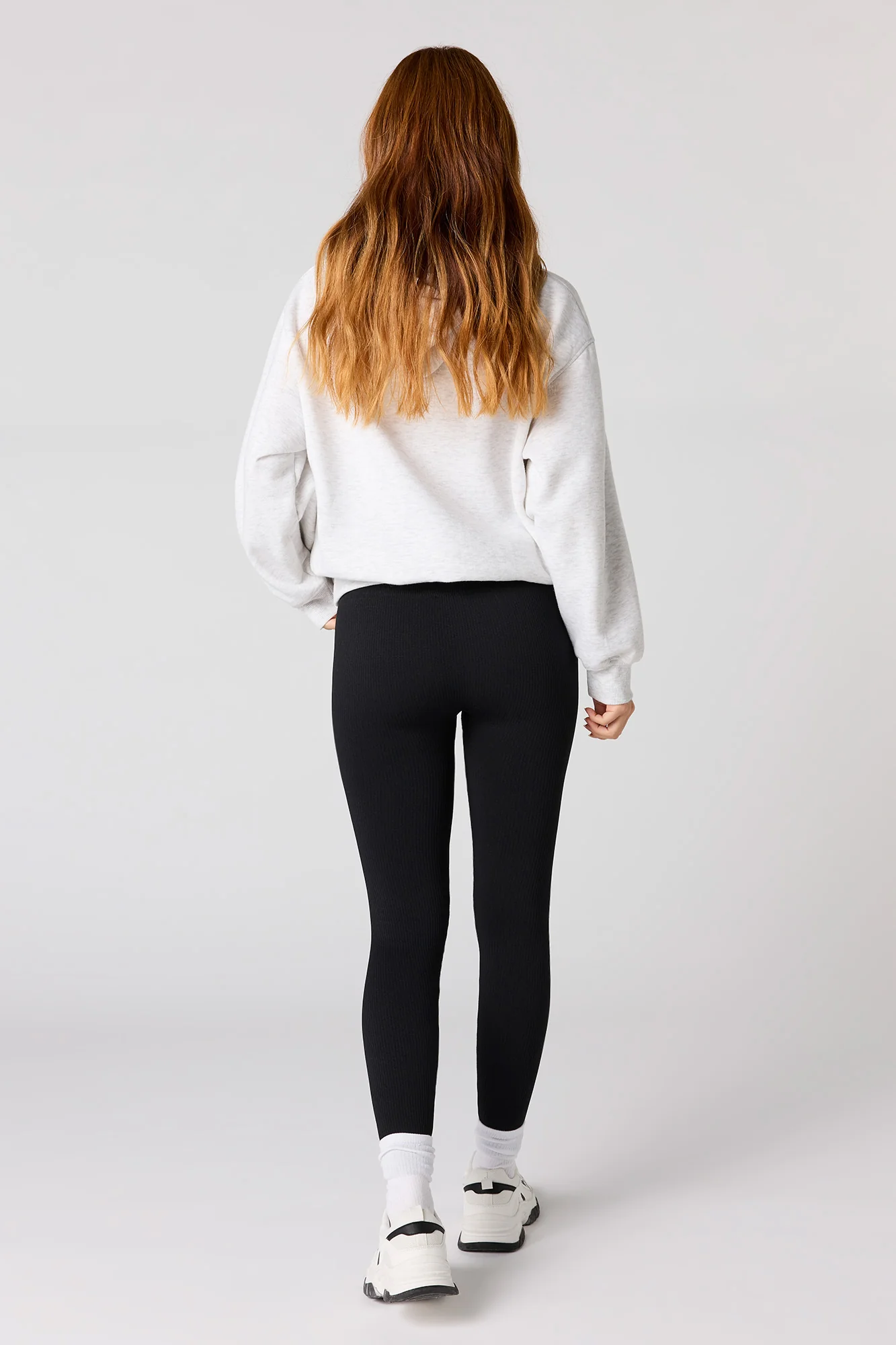 High Rise Seamless Ribbed Legging - Image 6