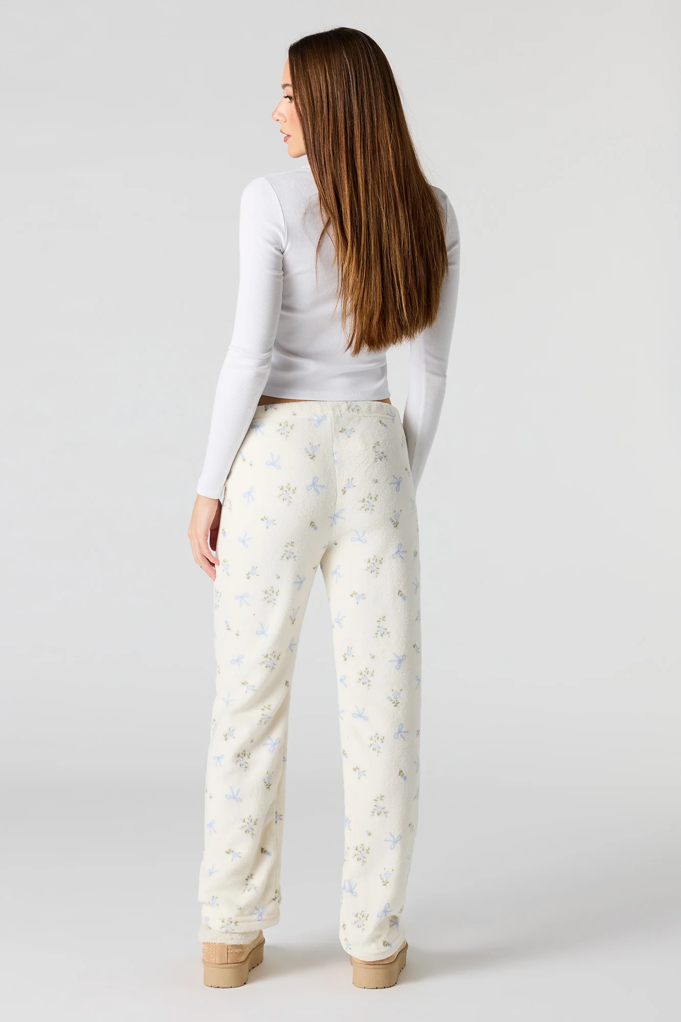 Printed Plush Pajama Pant - Image 16