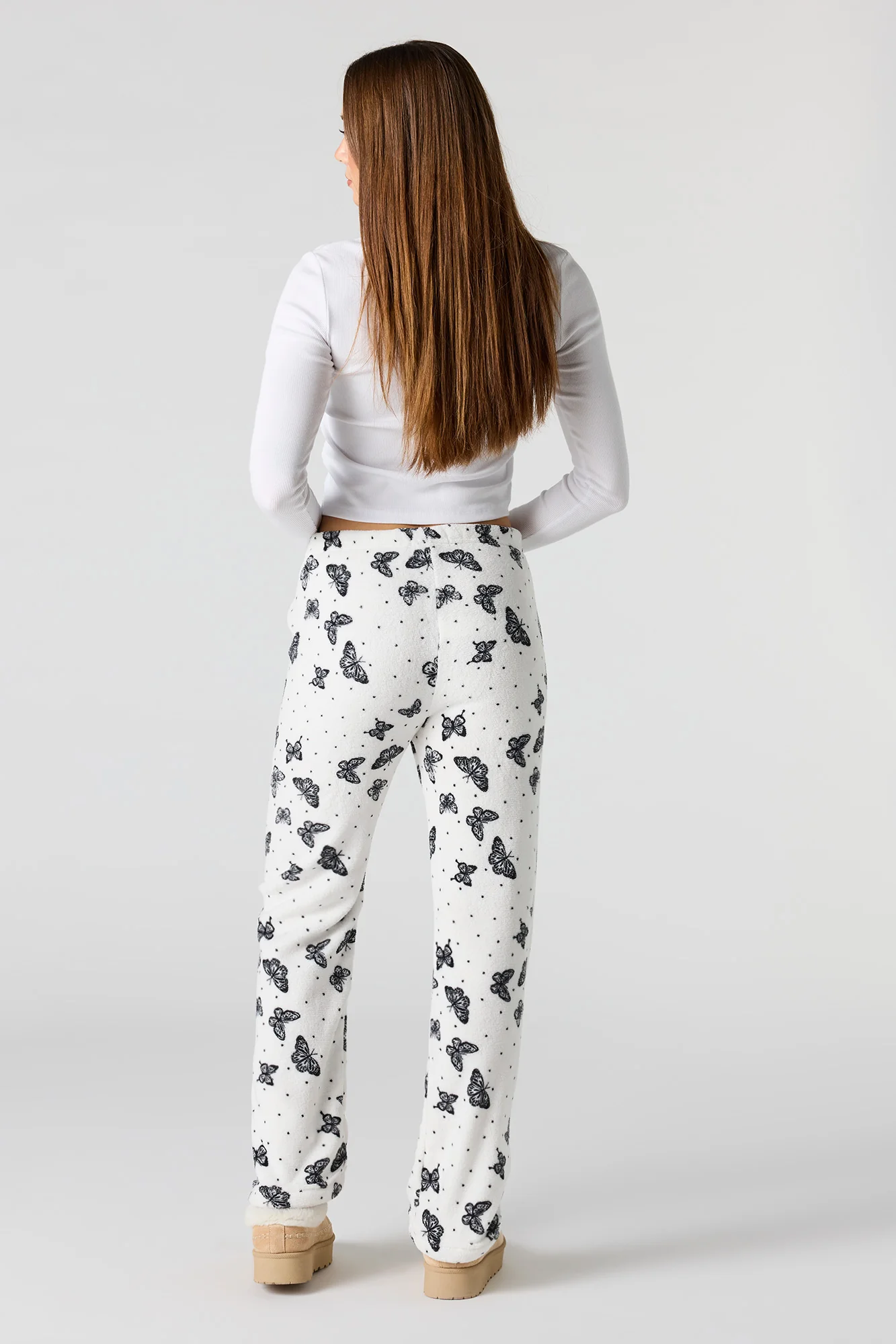 Printed Plush Pajama Pant - Image 6