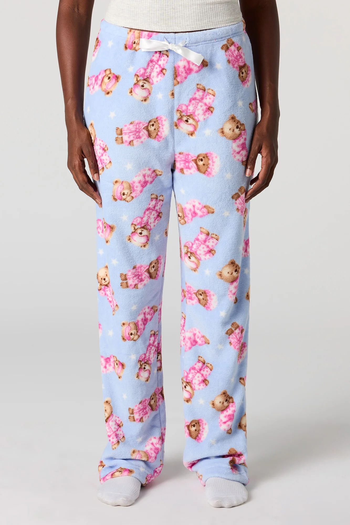 Printed Plush Pajama Pant - Image 11
