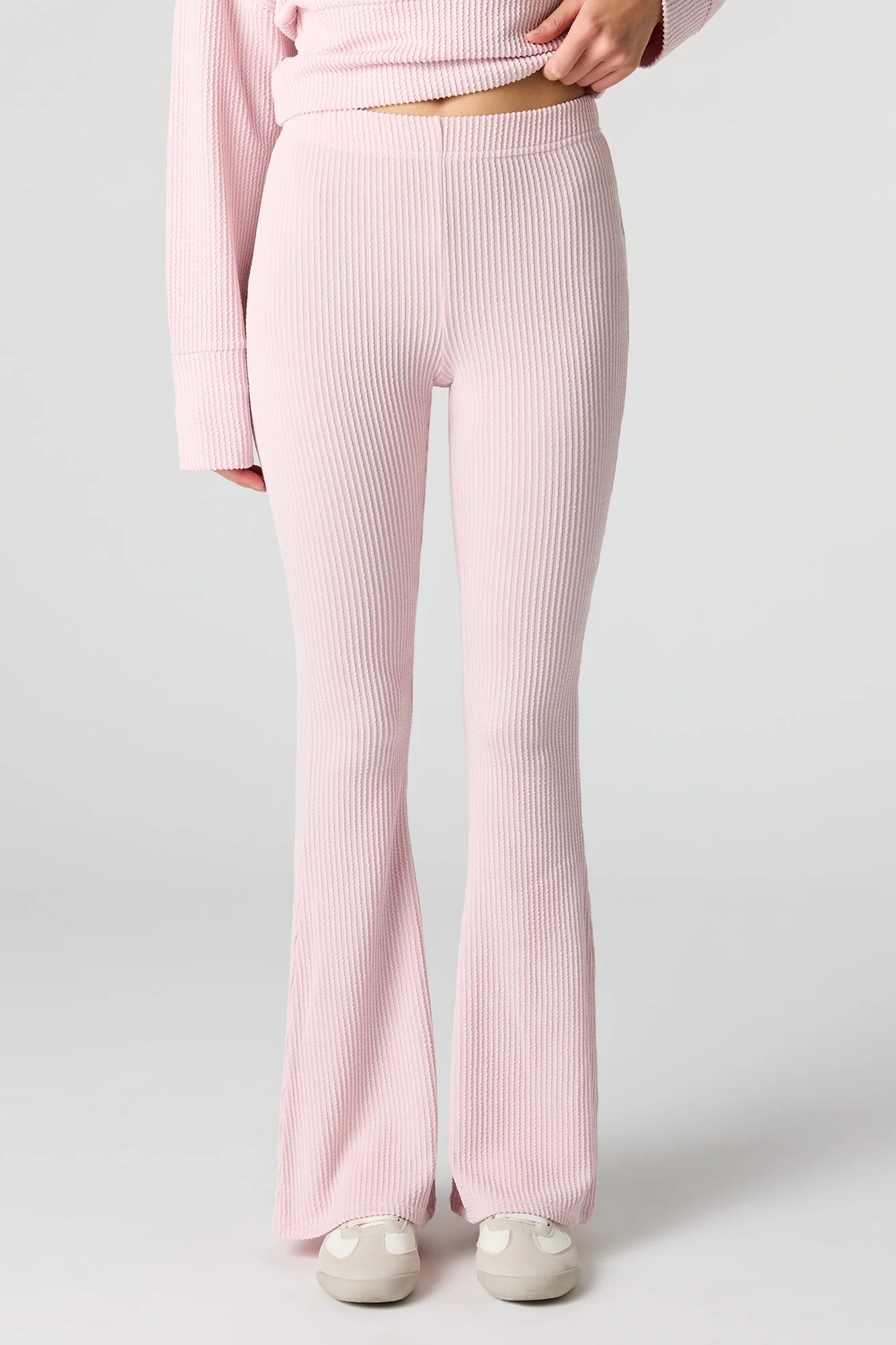Ribbed Knit Flare Legging - Image 2
