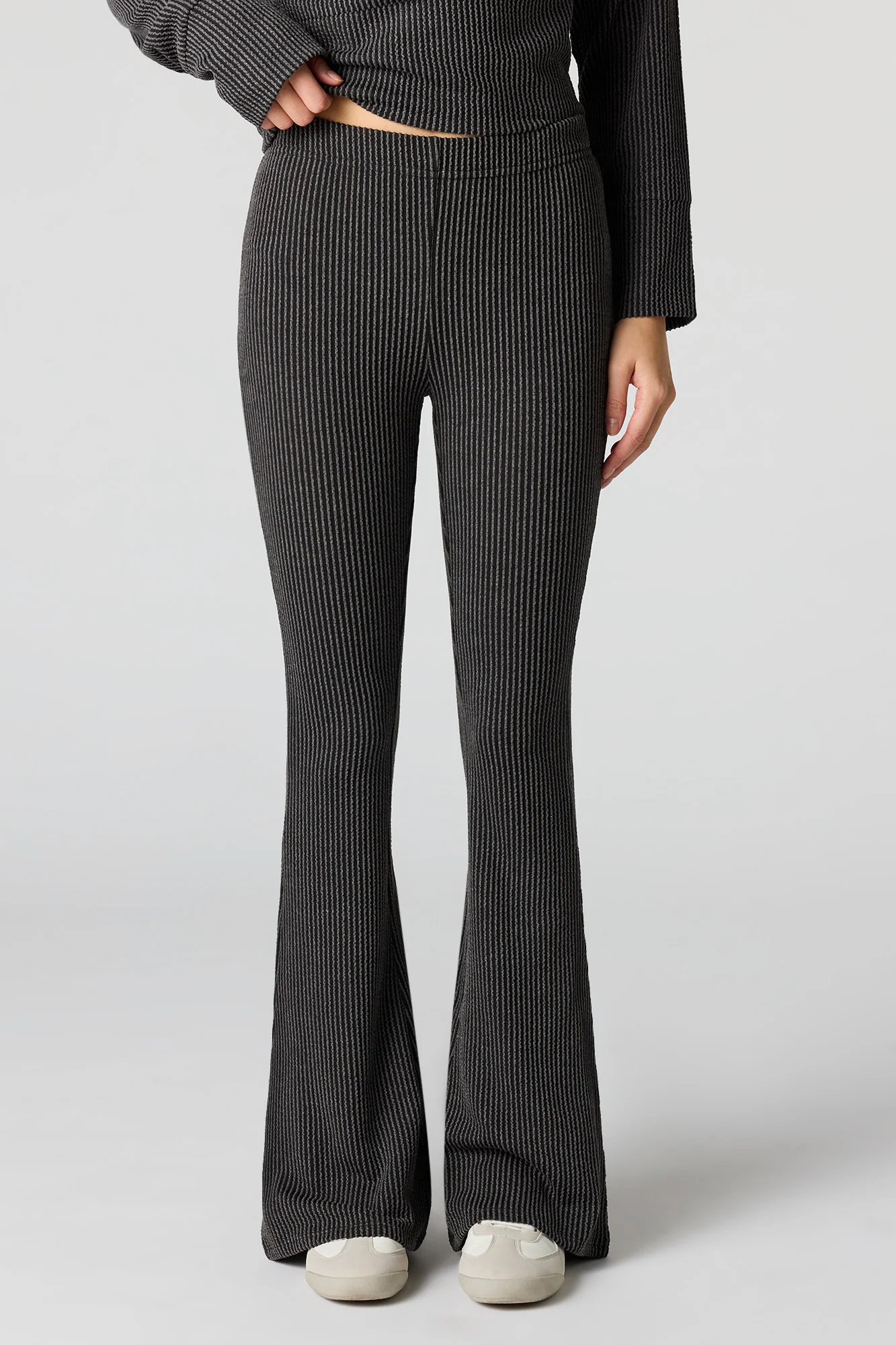Ribbed Knit Flare Legging - Image 5