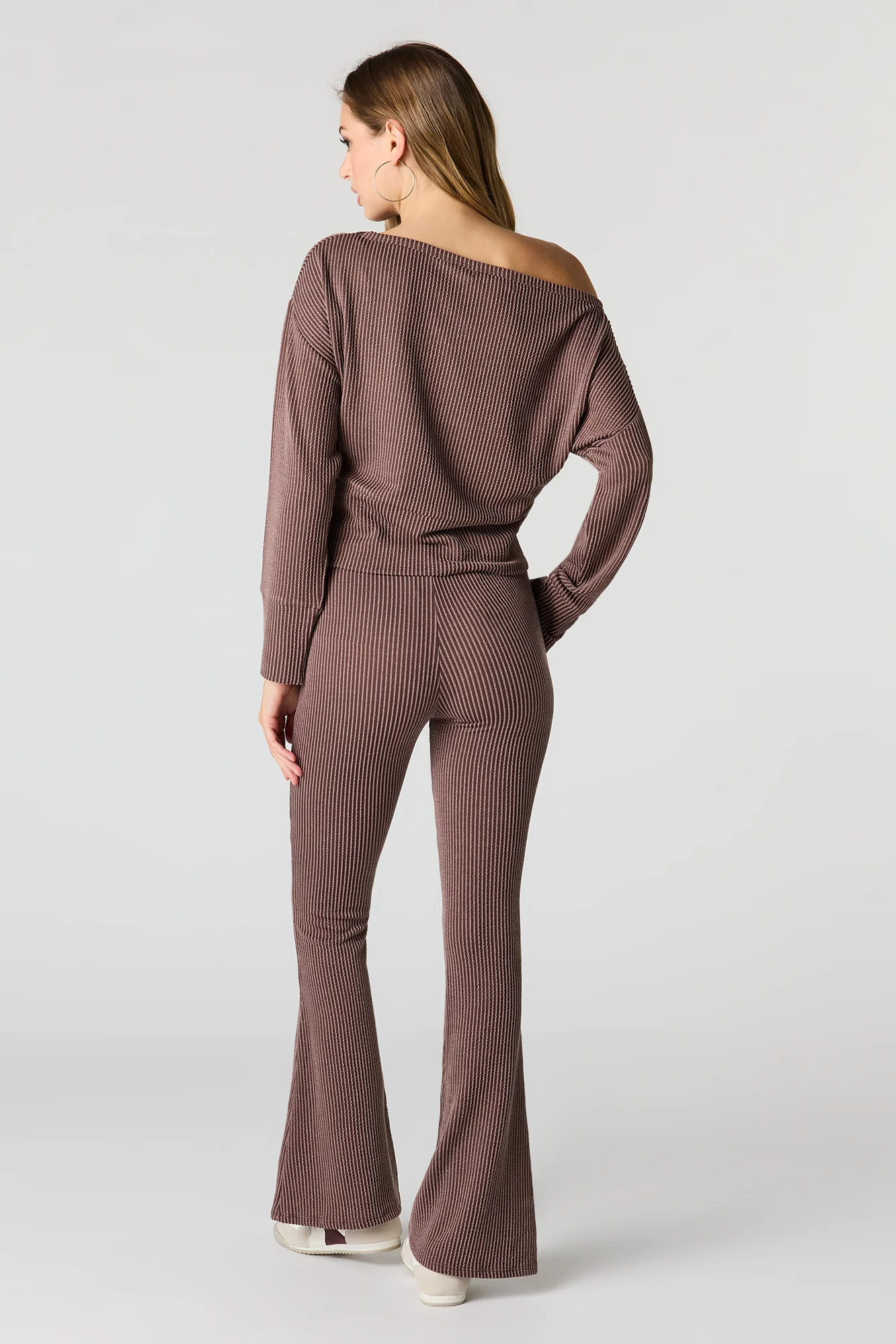 Ribbed Knit Flare Legging - Image 9