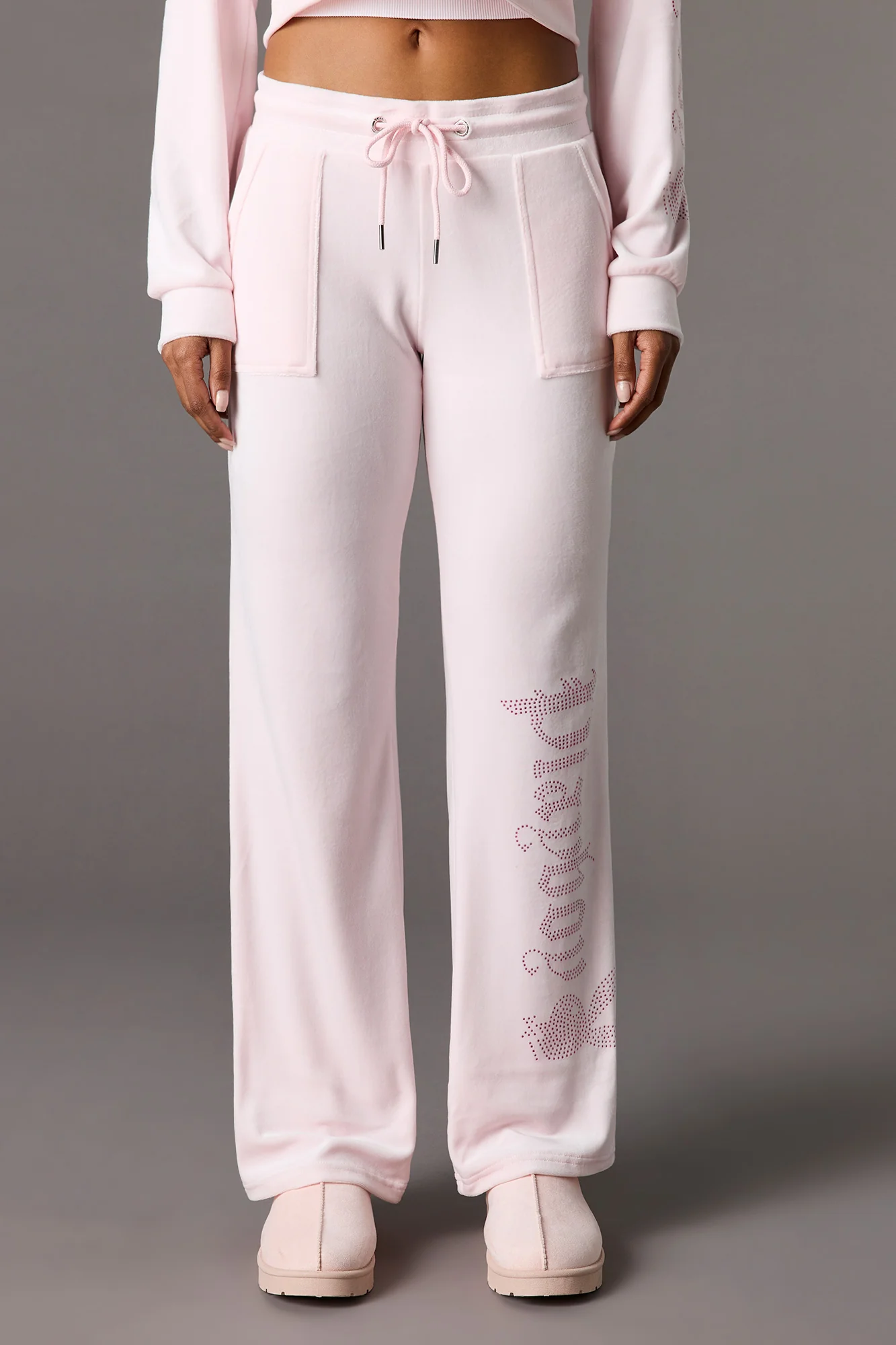 Playboy Rhinestone Velour Wide Leg Sweatpant - Image 14