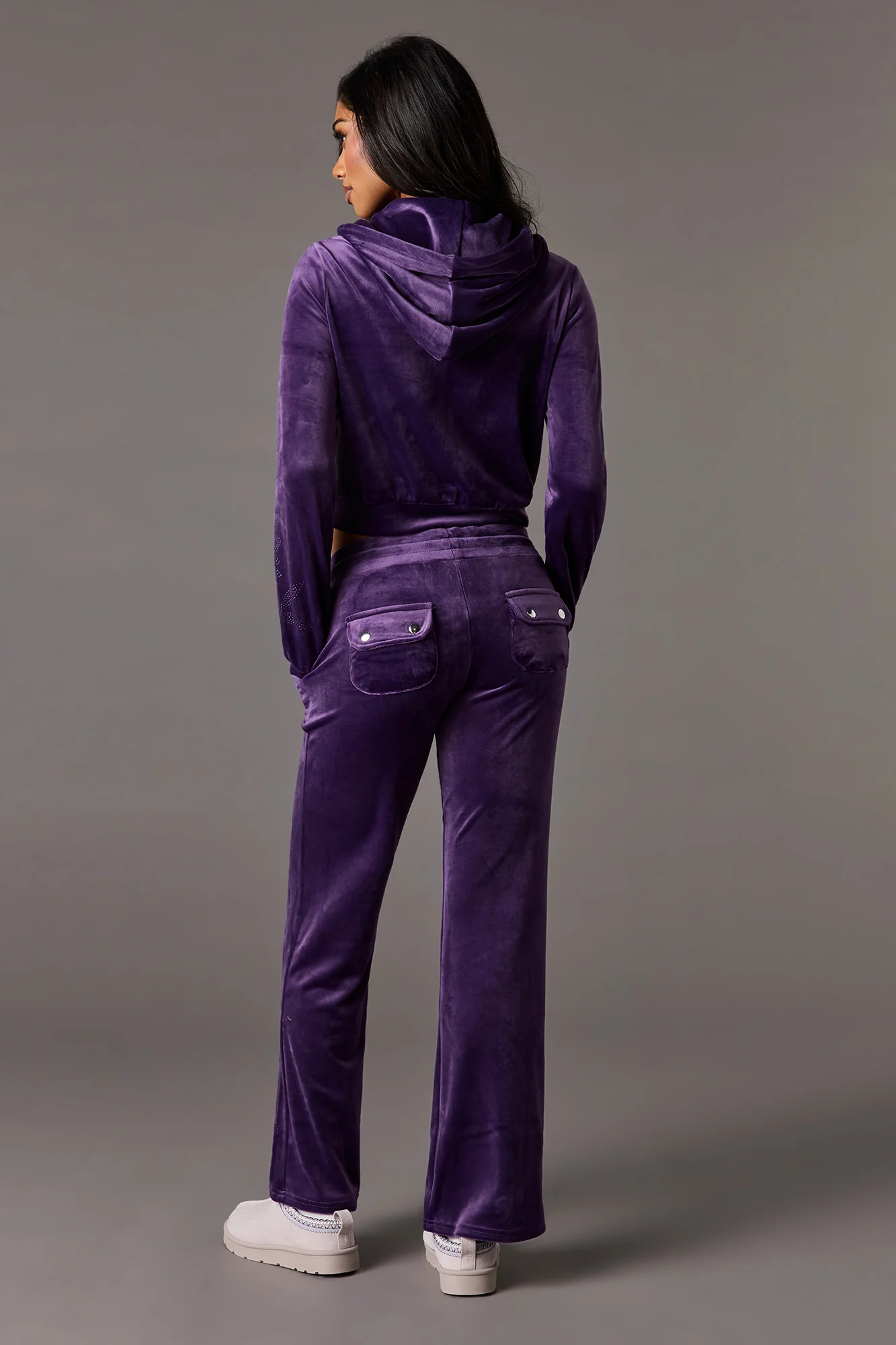 Playboy Rhinestone Velour Wide Leg Sweatpant - Image 9