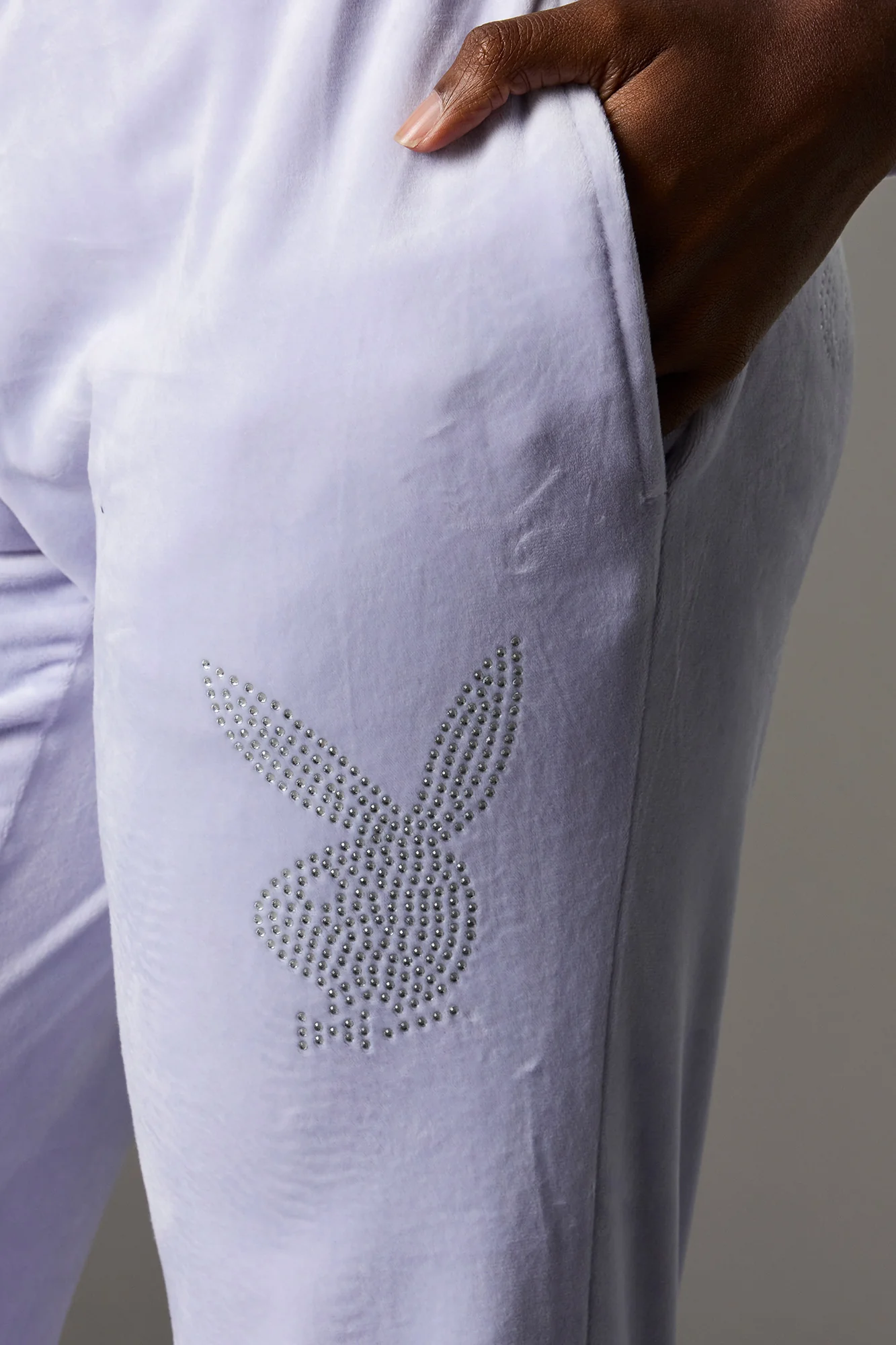 Playboy Rhinestone Velour Sweatpant - Image 13