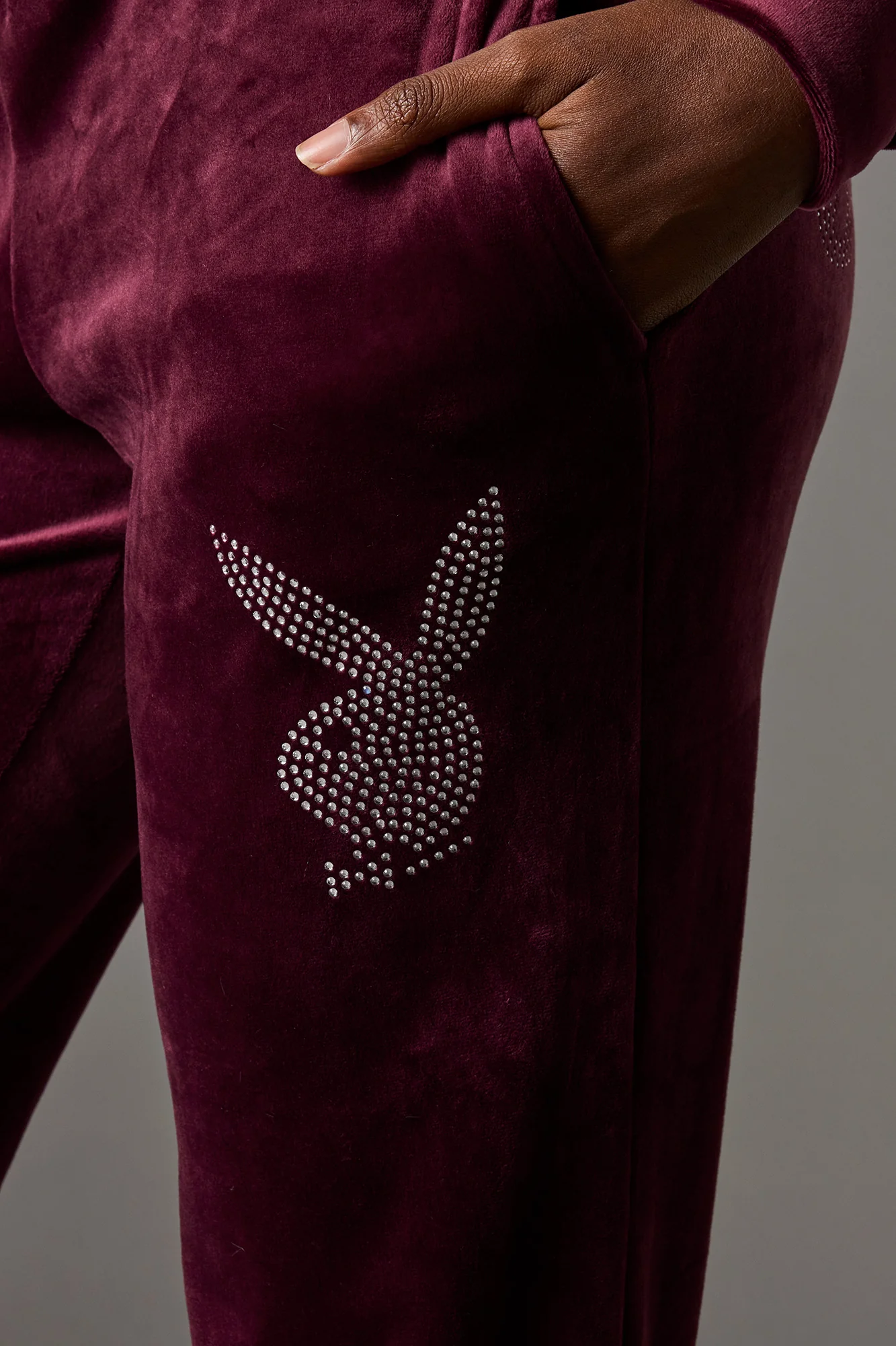 Playboy Rhinestone Velour Sweatpant - Image 21