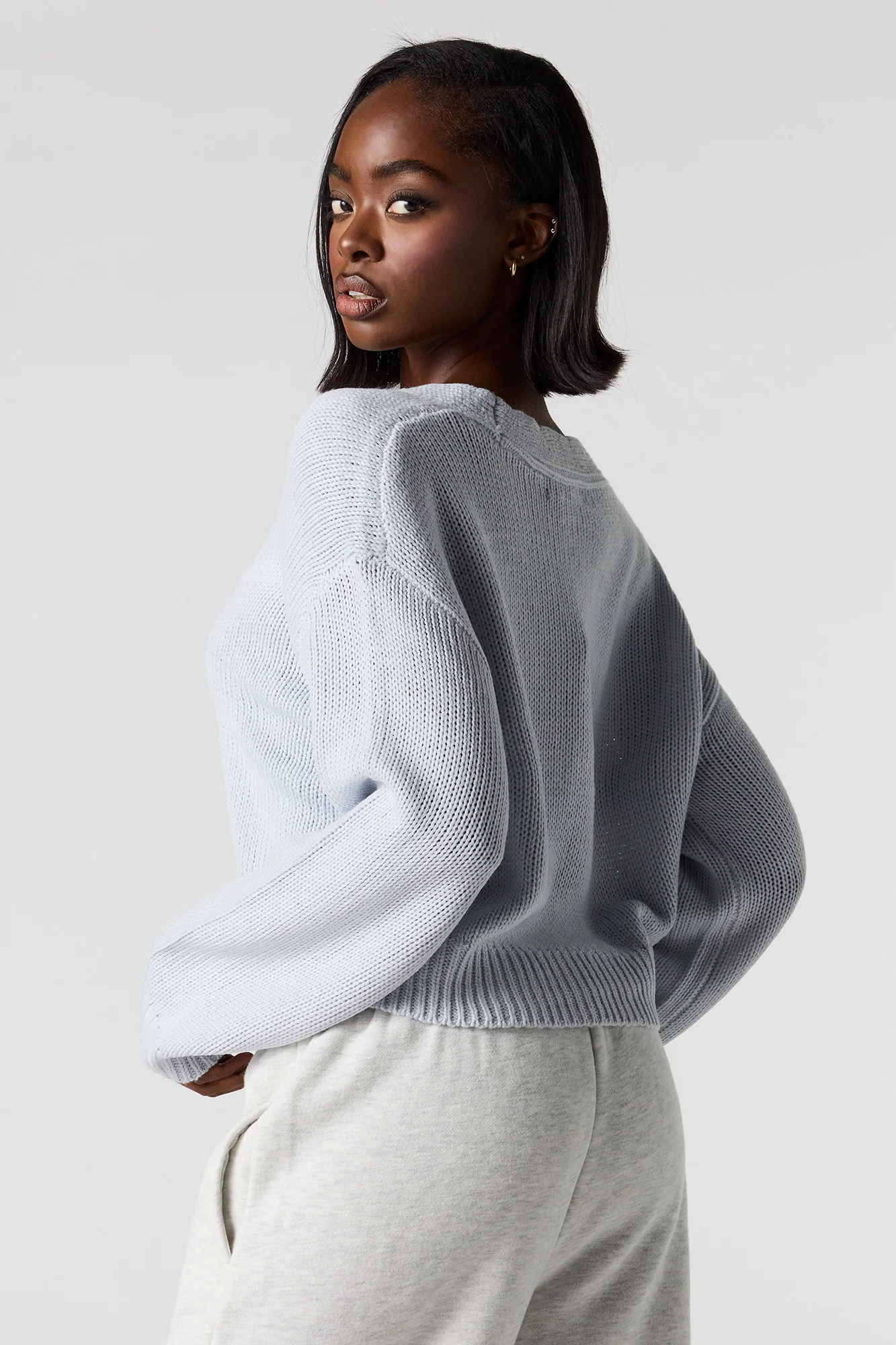 Knit Button-Up Cardigan - Image 8