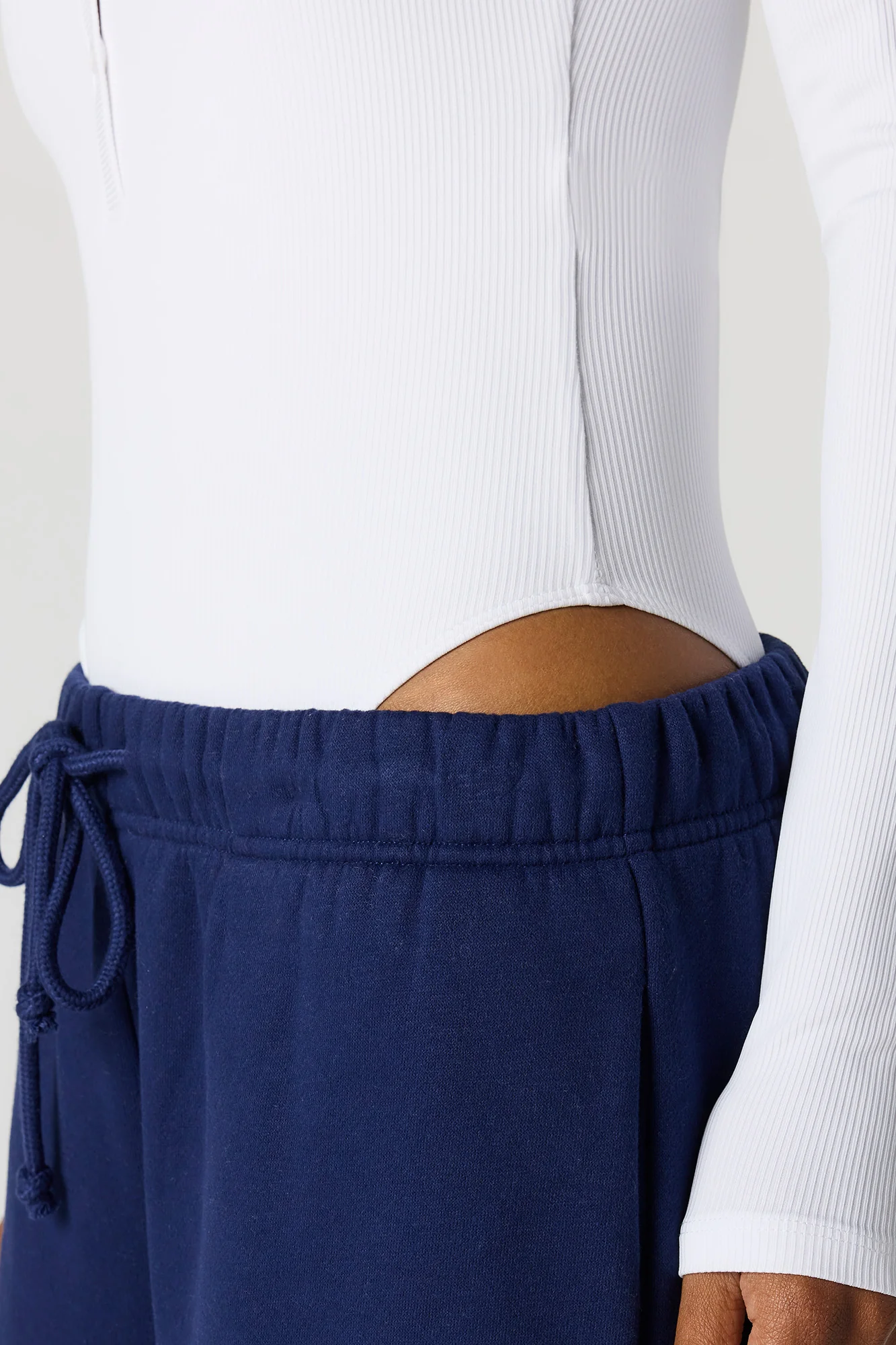Contour Ribbed Long Sleeve Henley Bodysuit - Image 13