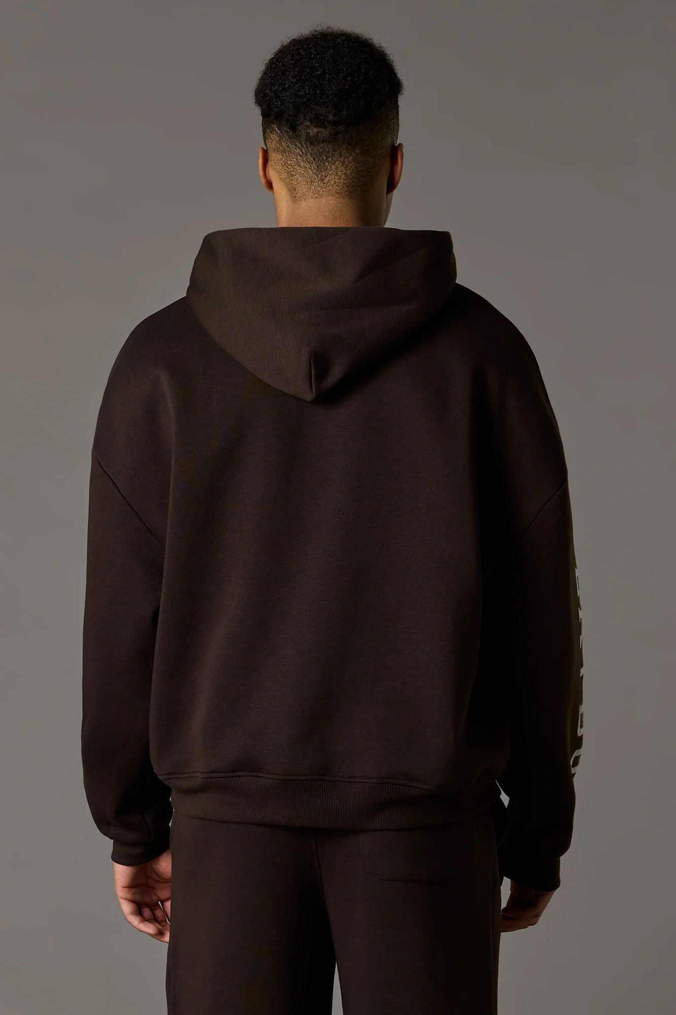 Chenille Embroidered Playboy Fleece Boxy Hoodie - Image 2