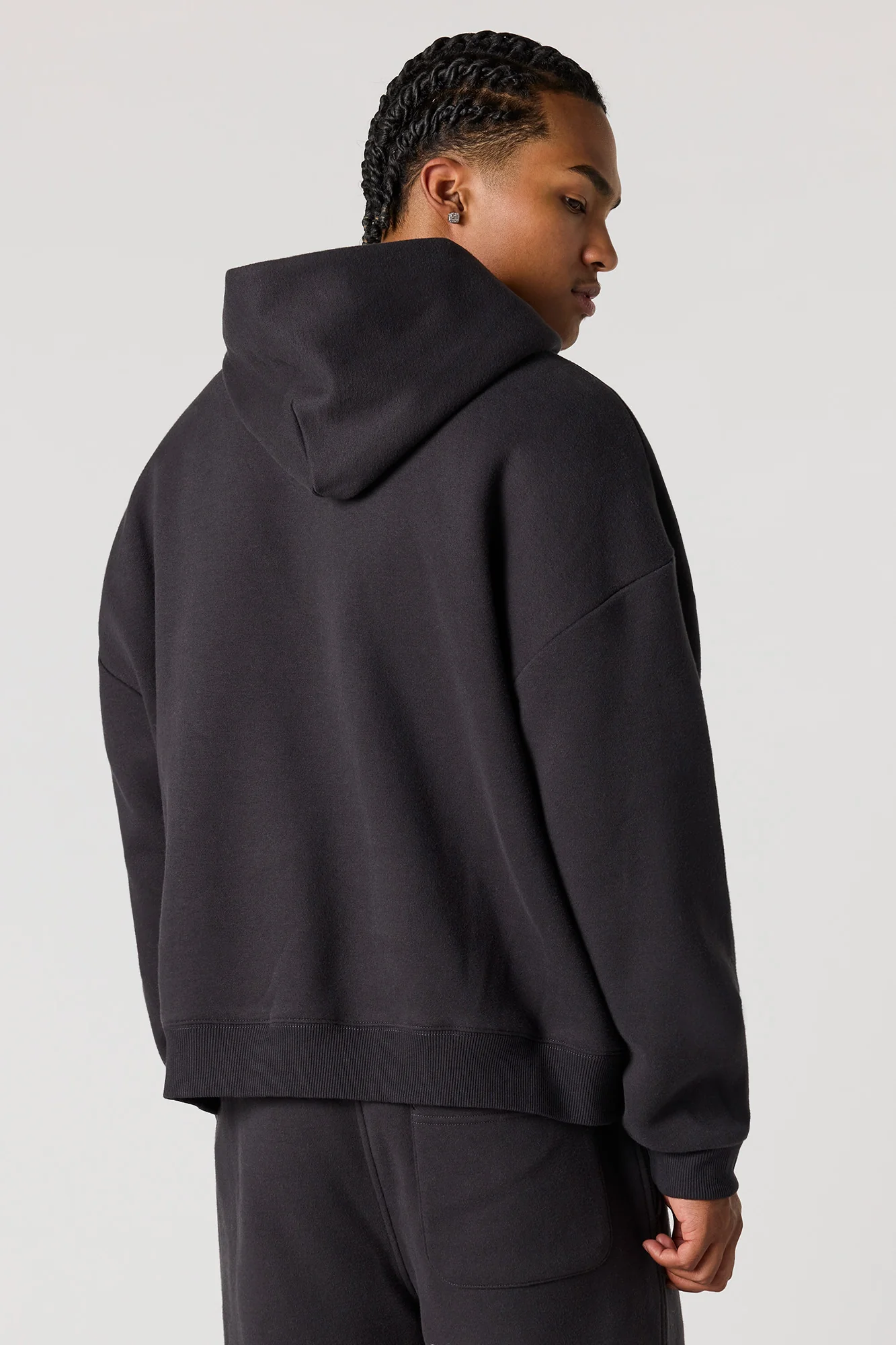 Premium Heavy Weight Fleece Embossed Boxy Hoodie - Image 8