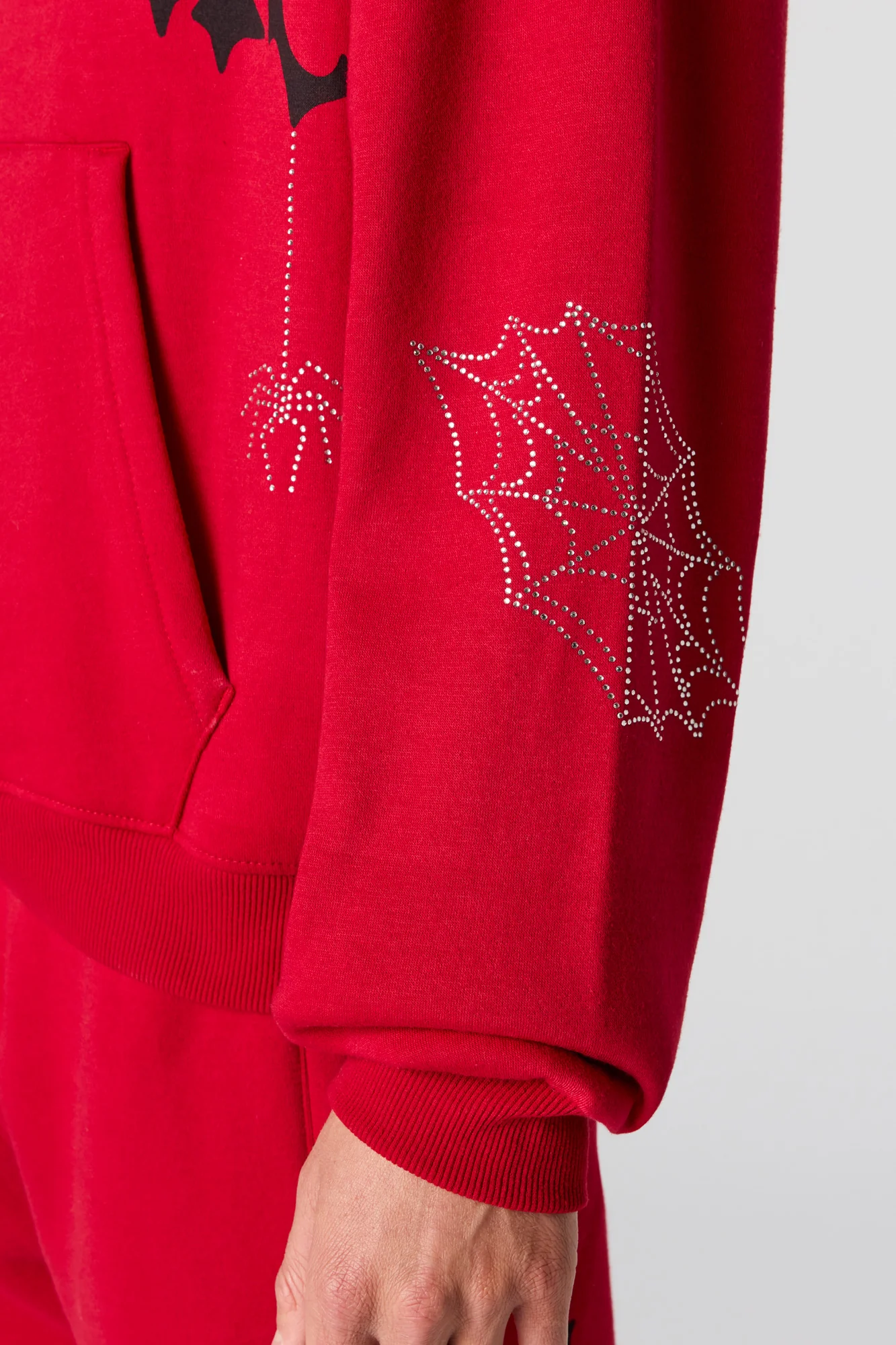 Self Made Rhinestone Boxy Hoodie - Image 4