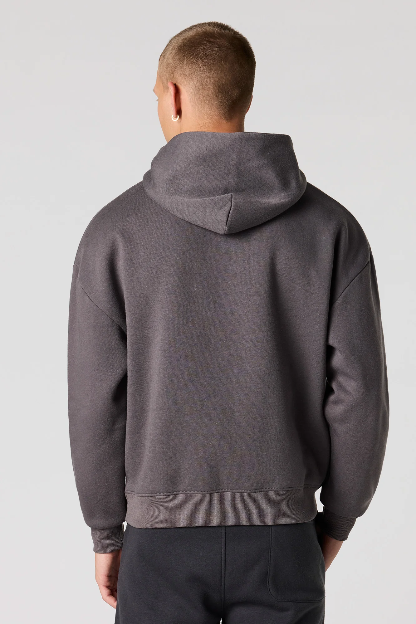 Bear Puff Print Boxy Hoodie - Image 5