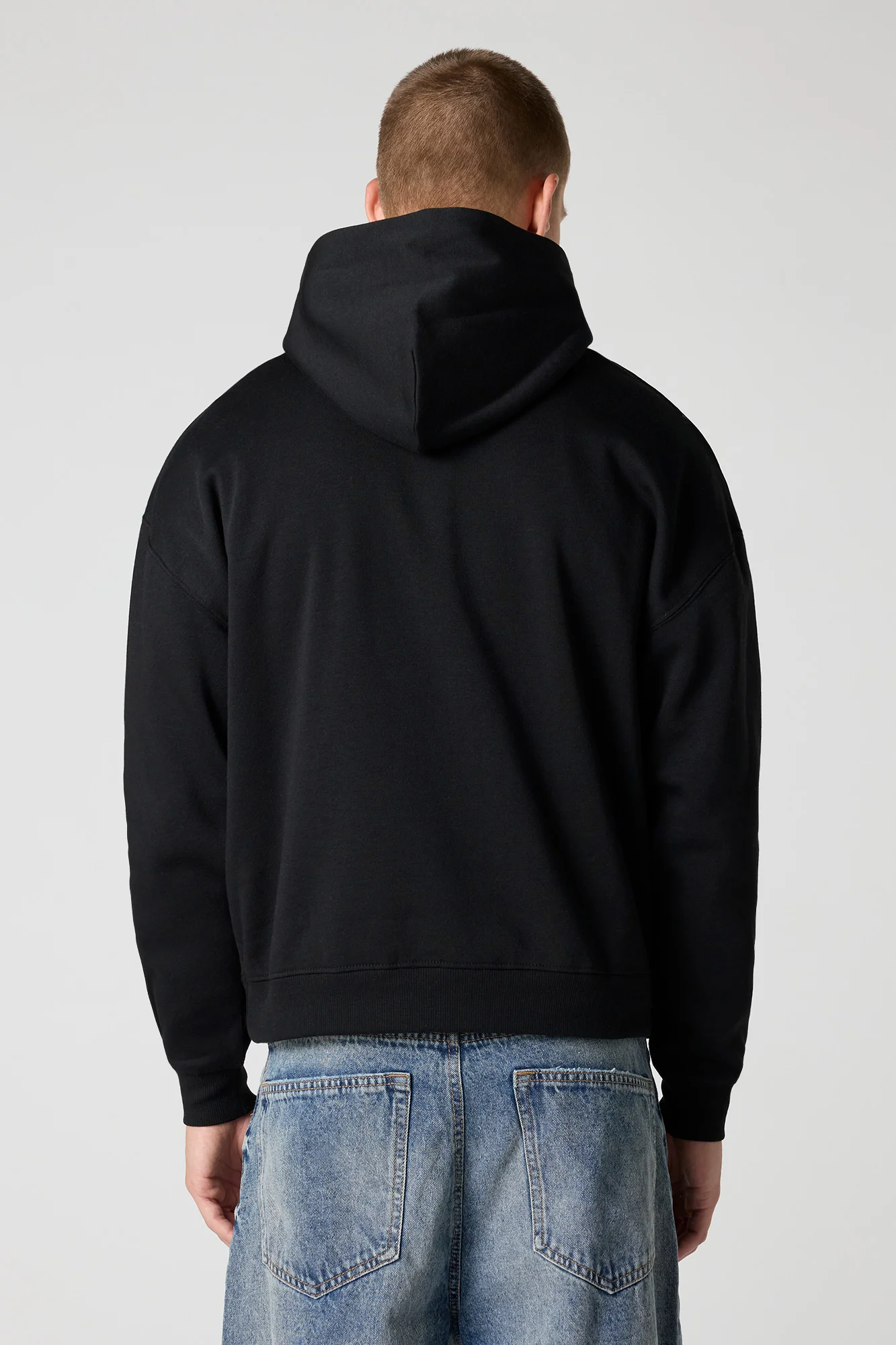 Graphic Boxy Fleece Hoodie - Image 6
