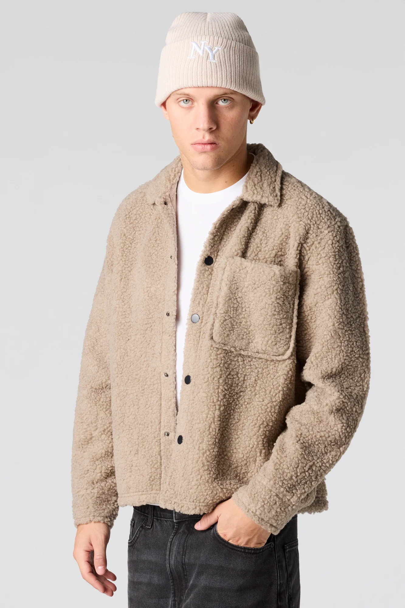 Sherpa Button-Up Jacket - Image 13