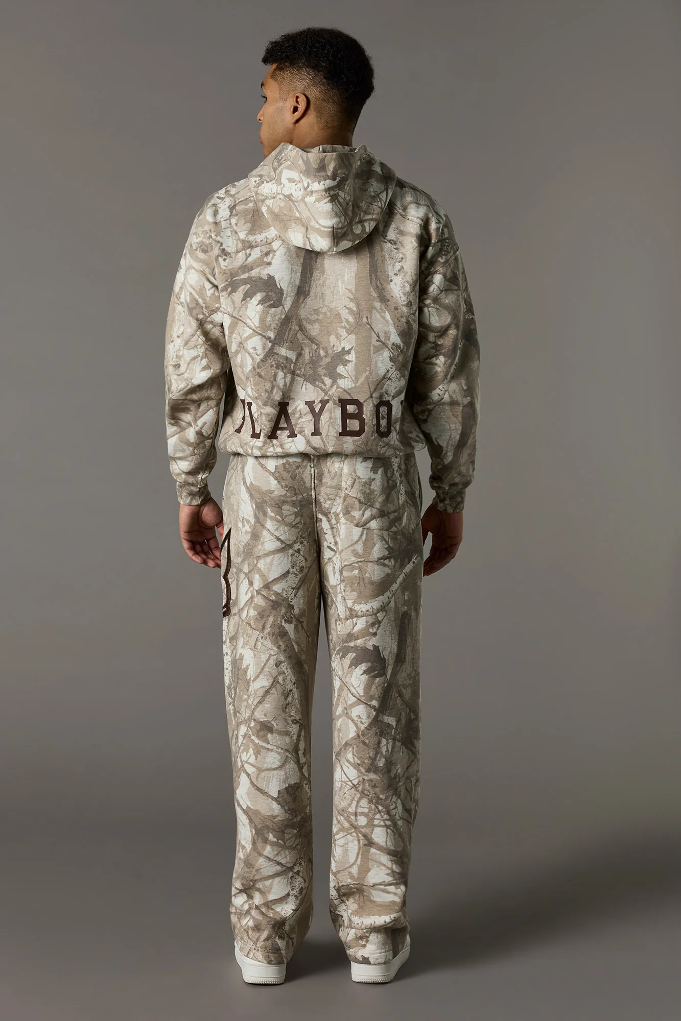 Twill Embroidered Playboy Fleece Sweatpant - Image 3