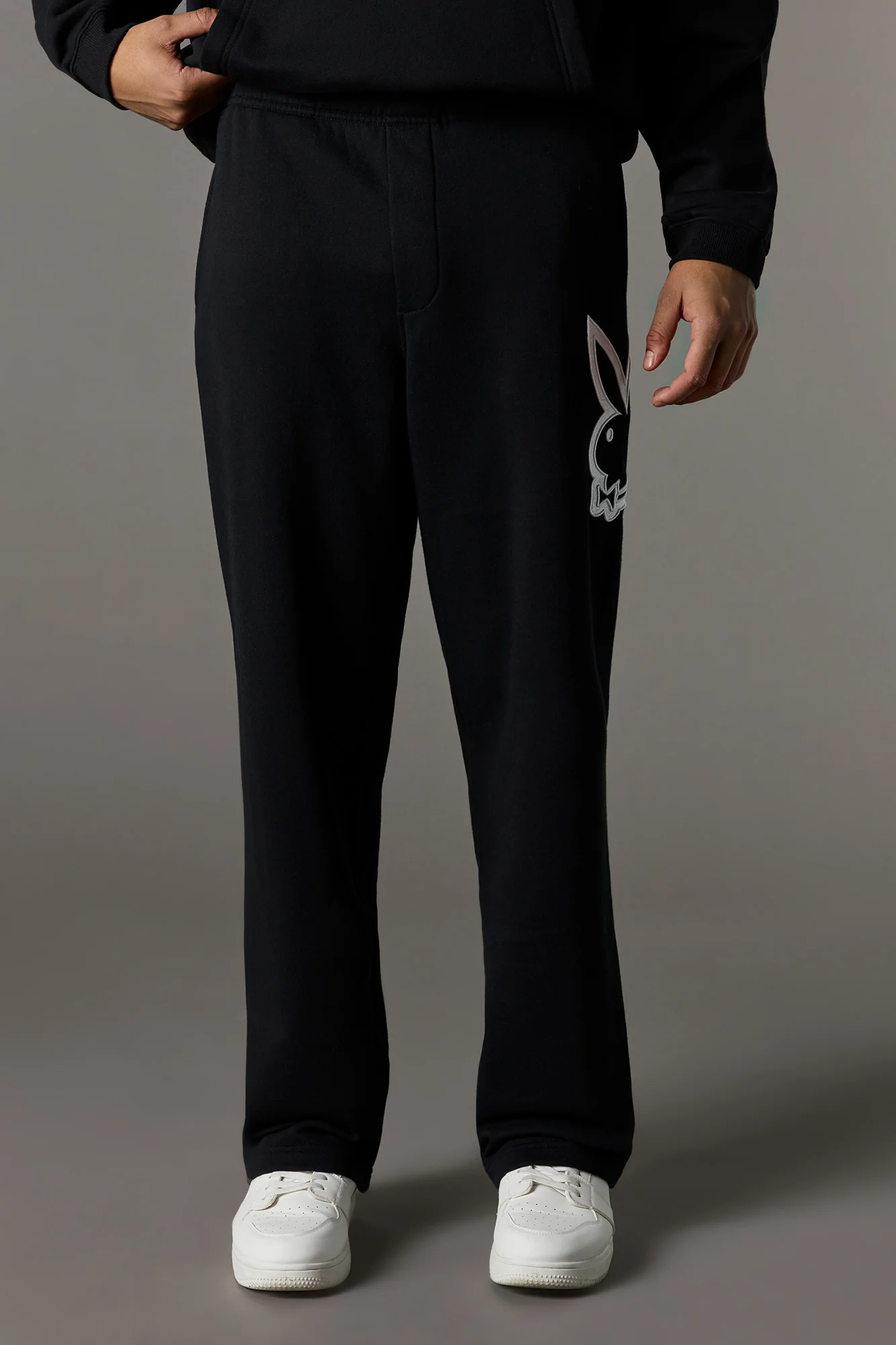 Twill Embroidered Playboy Fleece Sweatpant - Image 5