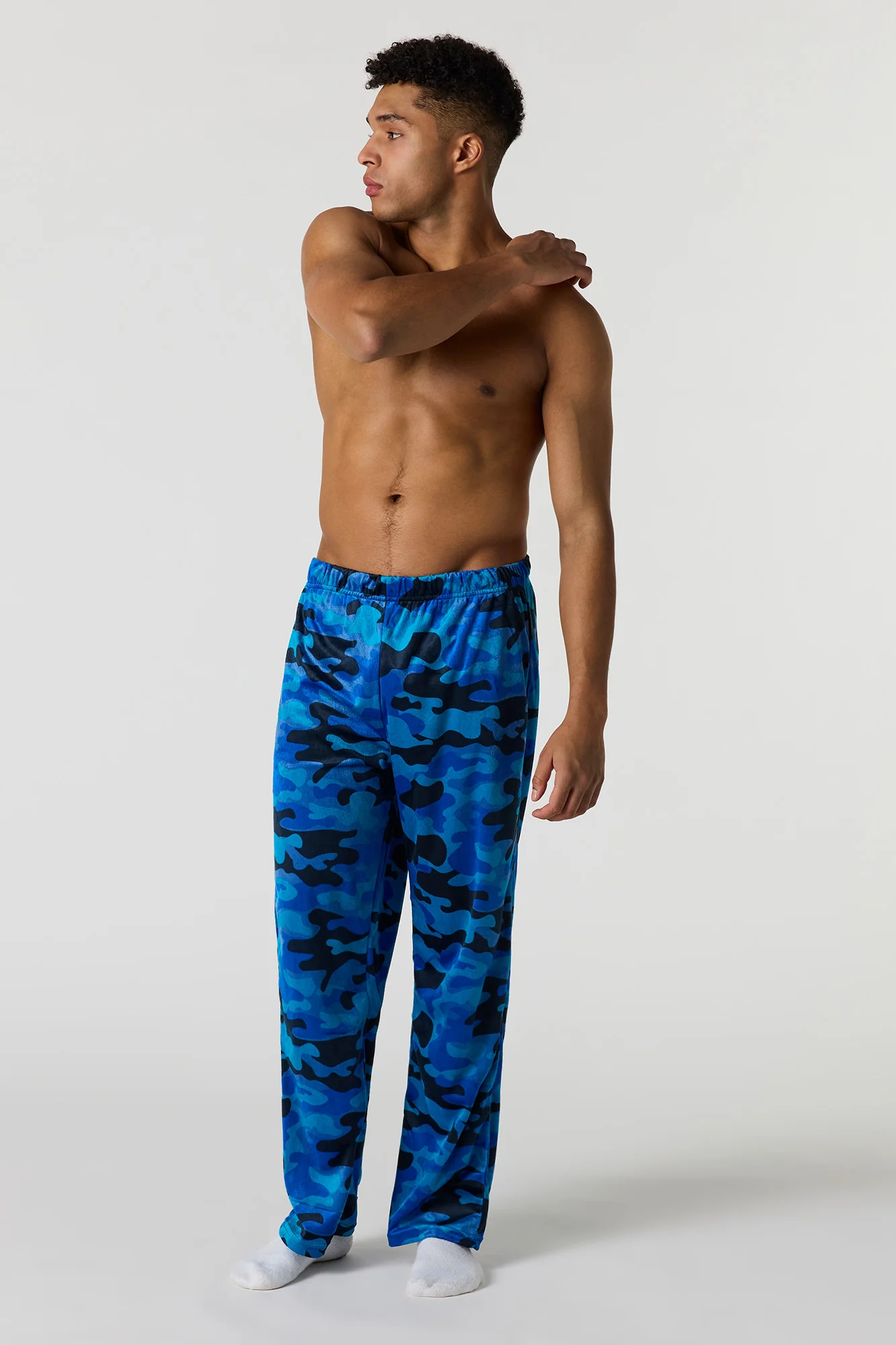 Printed Plush Pajama Pant - Image 14