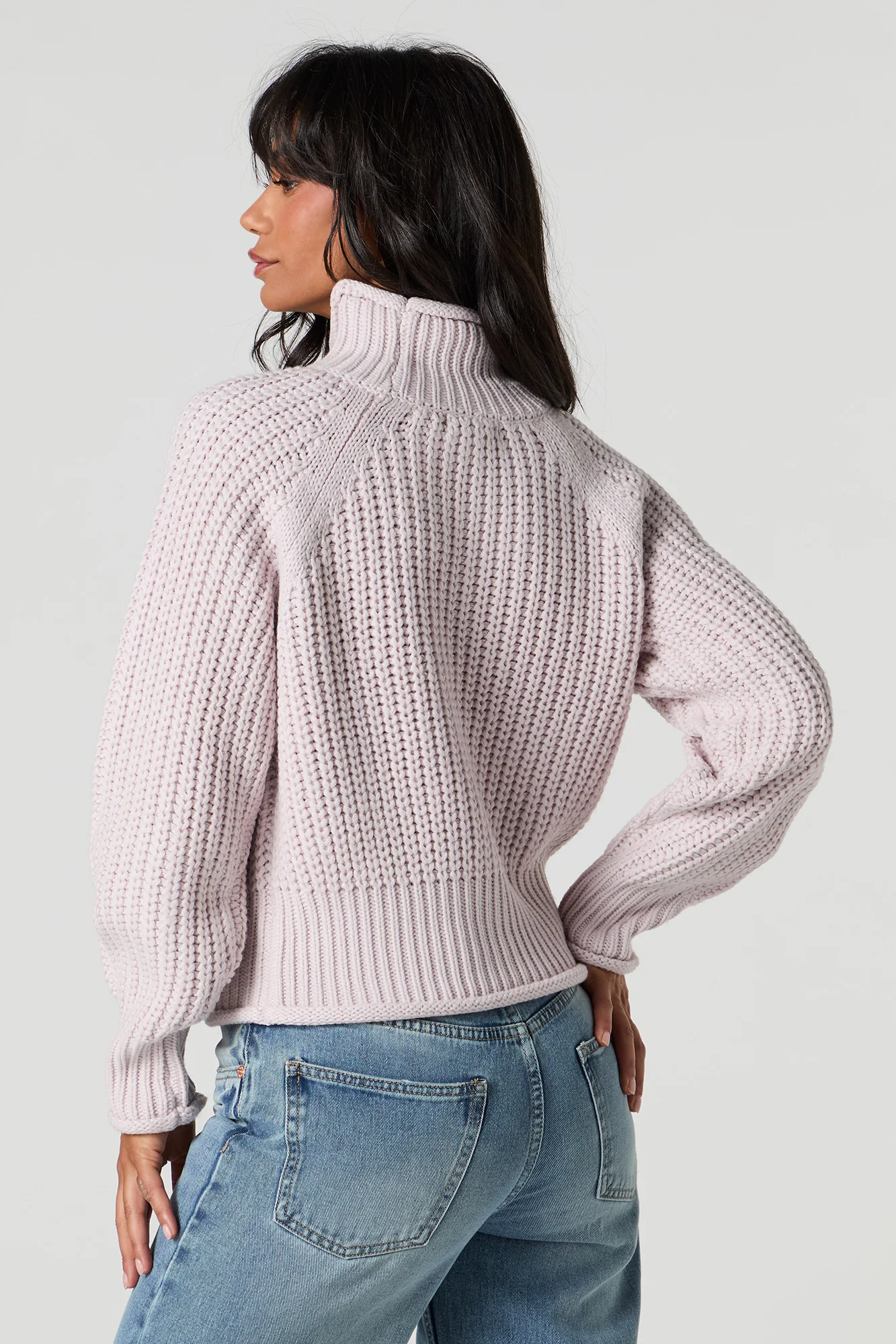 Chunky Knit Turtleneck Sweater - Image 12