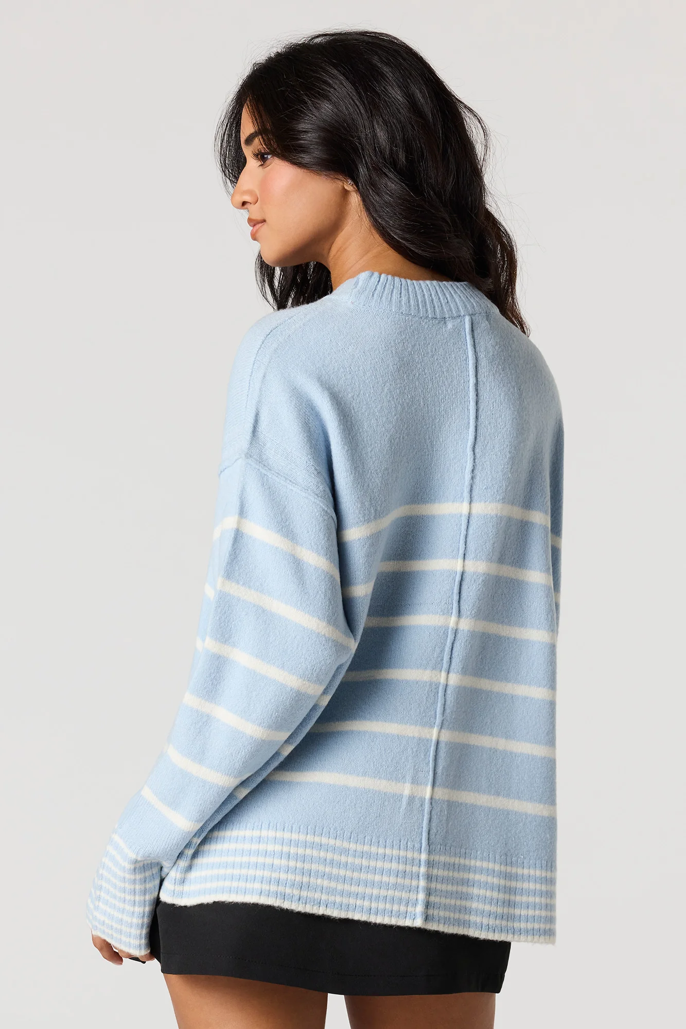Mossy Knit Striped Sweater - Image 2