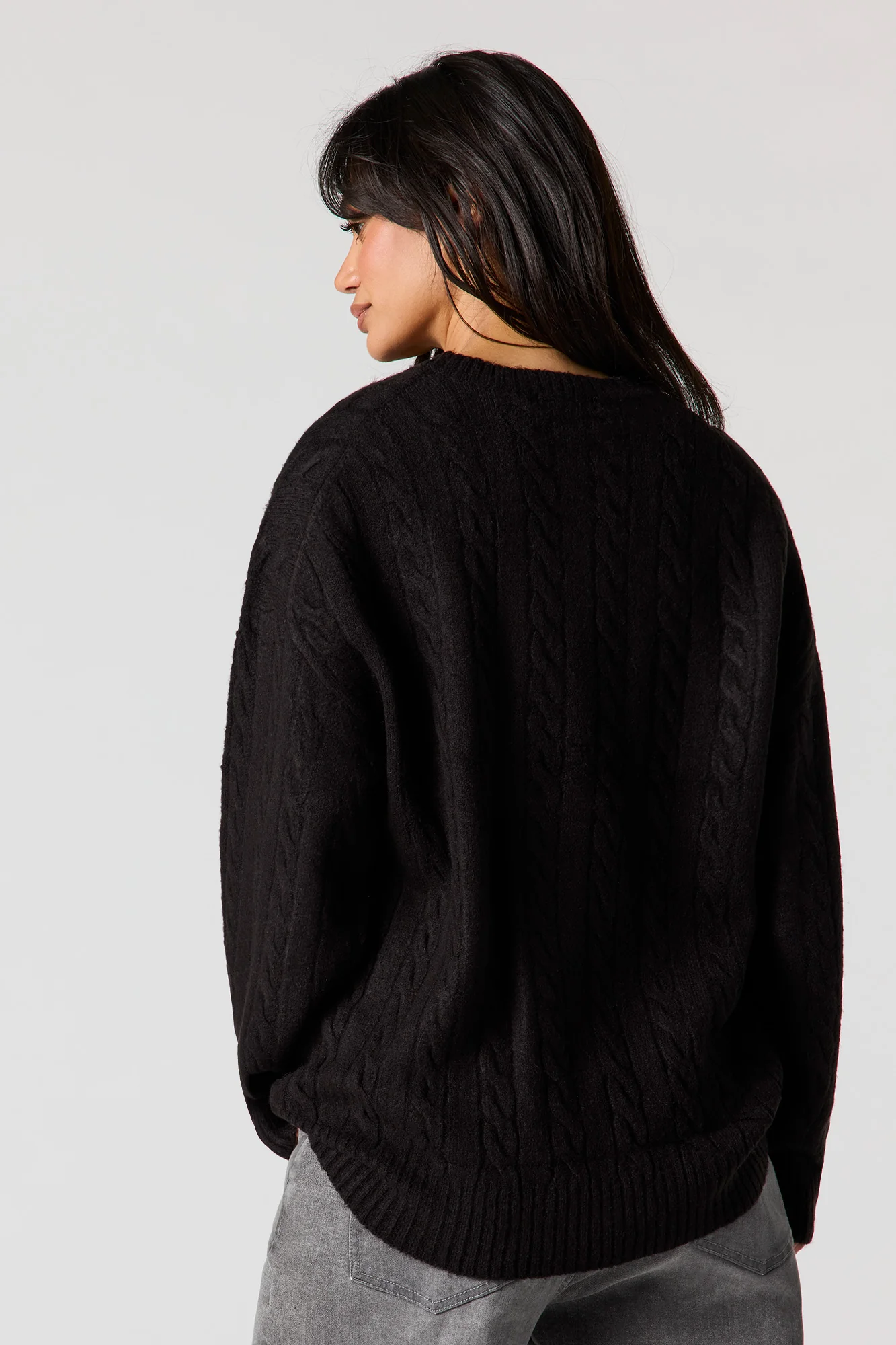 Mossy Cable Knit Sweater - Image 12