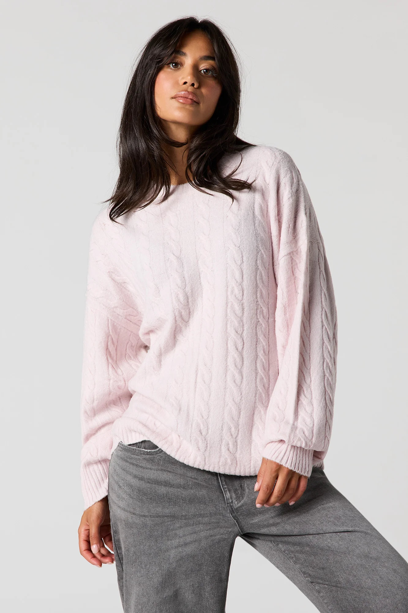 Mossy Cable Knit Sweater - Image 23