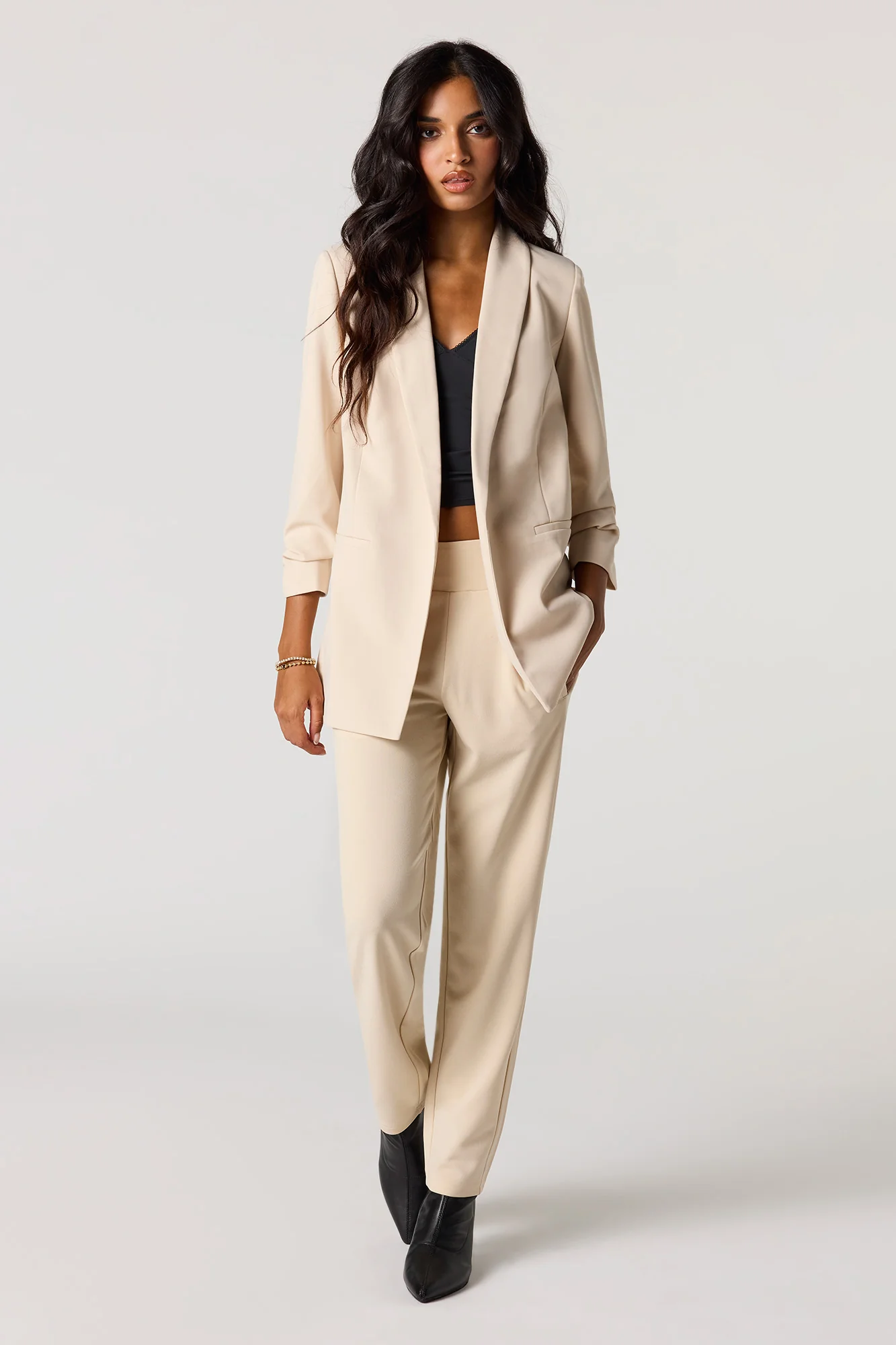 Crepe Slim Dress Leg Pant