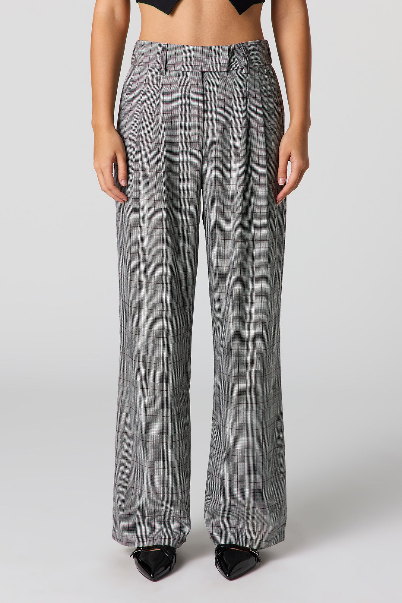 Pleated Wide Leg Dress Pant - Image 14