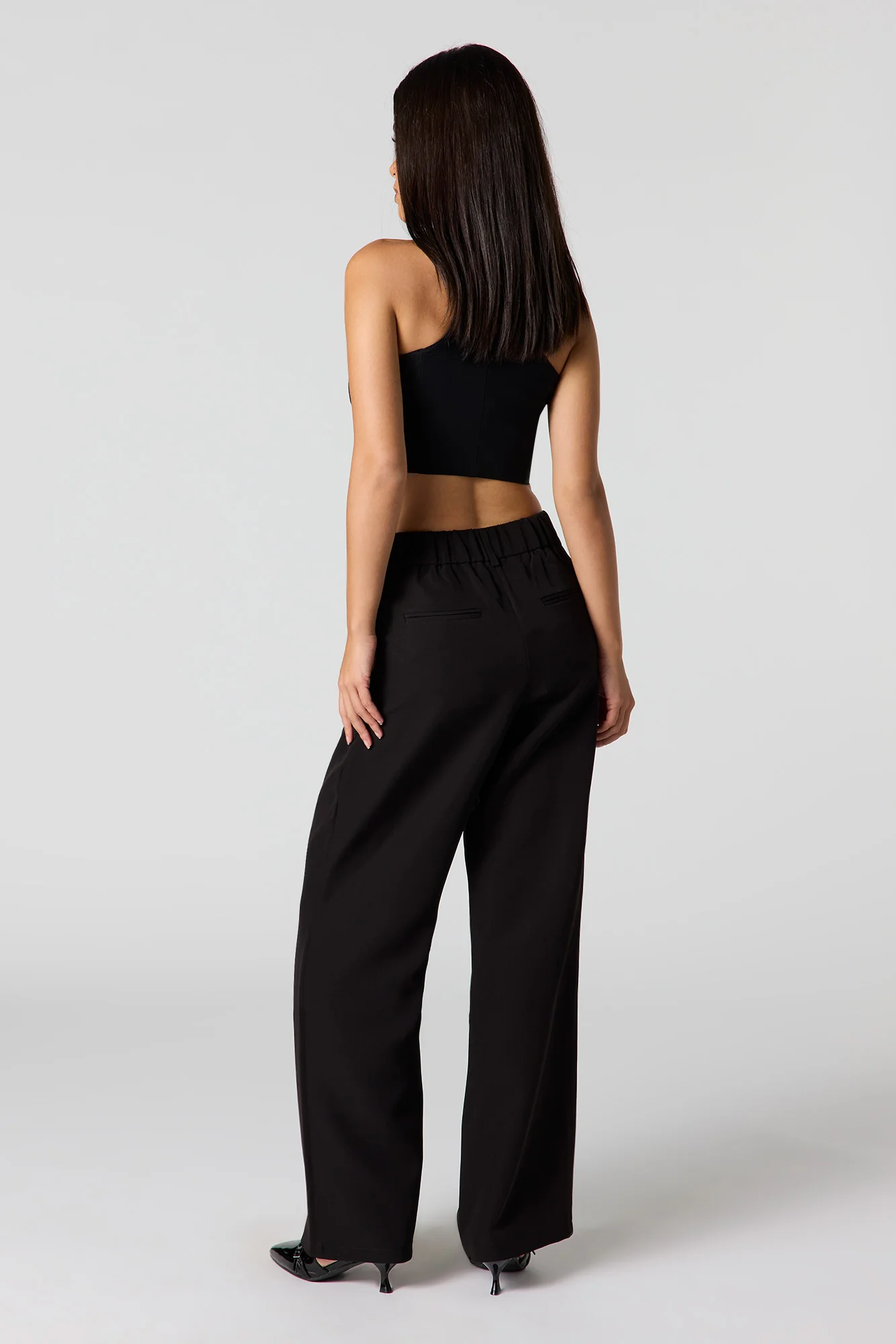 Pleated Wide Leg Dress Pant - Image 6