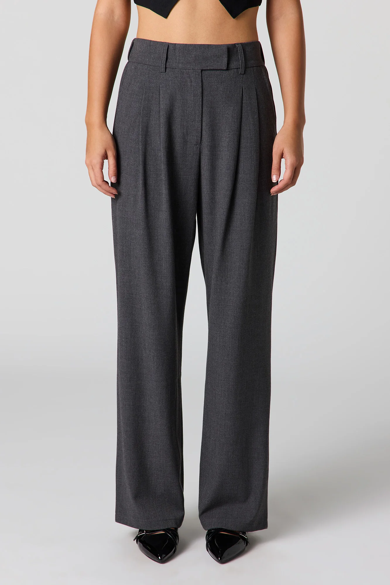 Pleated Wide Leg Dress Pant - Image 8