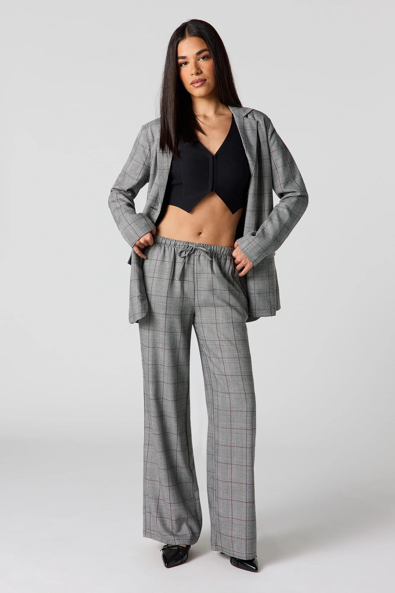 Drawstring Wide Leg Dress Pant - Image 4