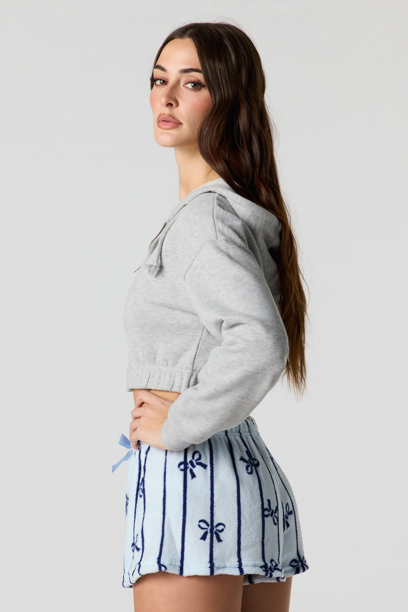 Printed Plush Pajama Short - Image 2