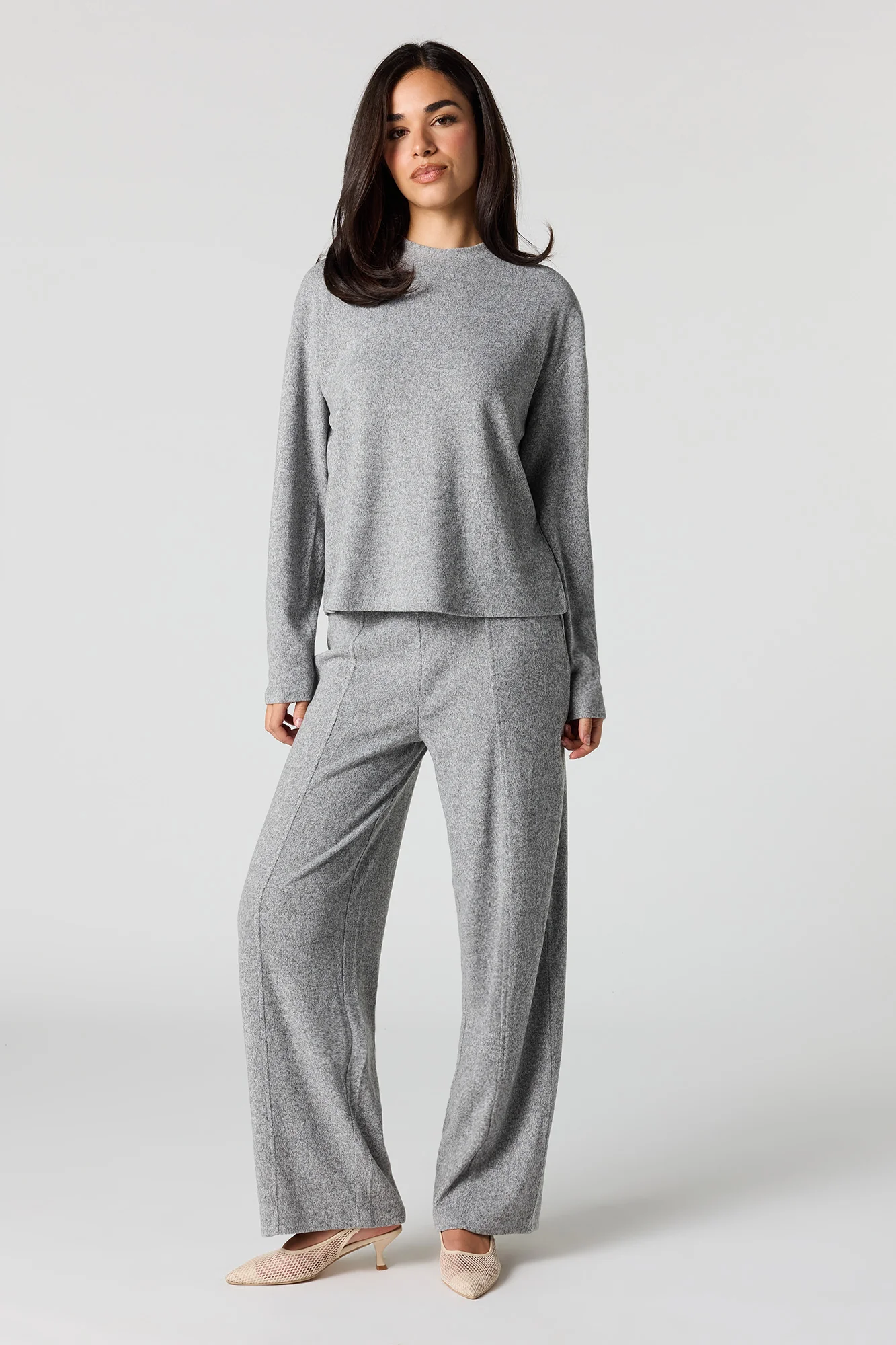 Soft Knit Wide Leg Pant - Image 4