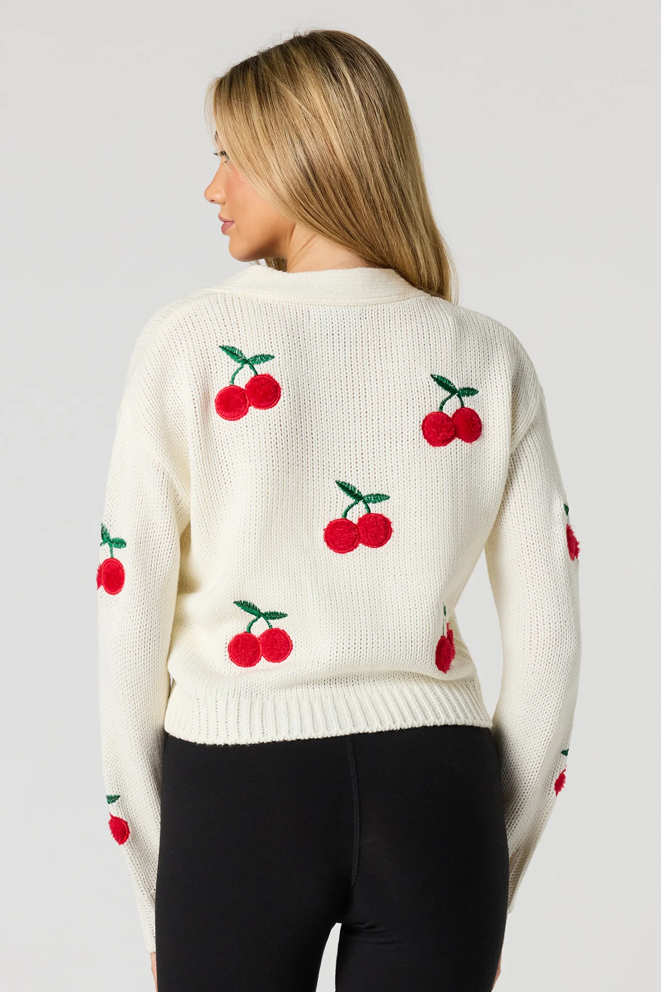 Embroidered Knit Cardigan - Image 3