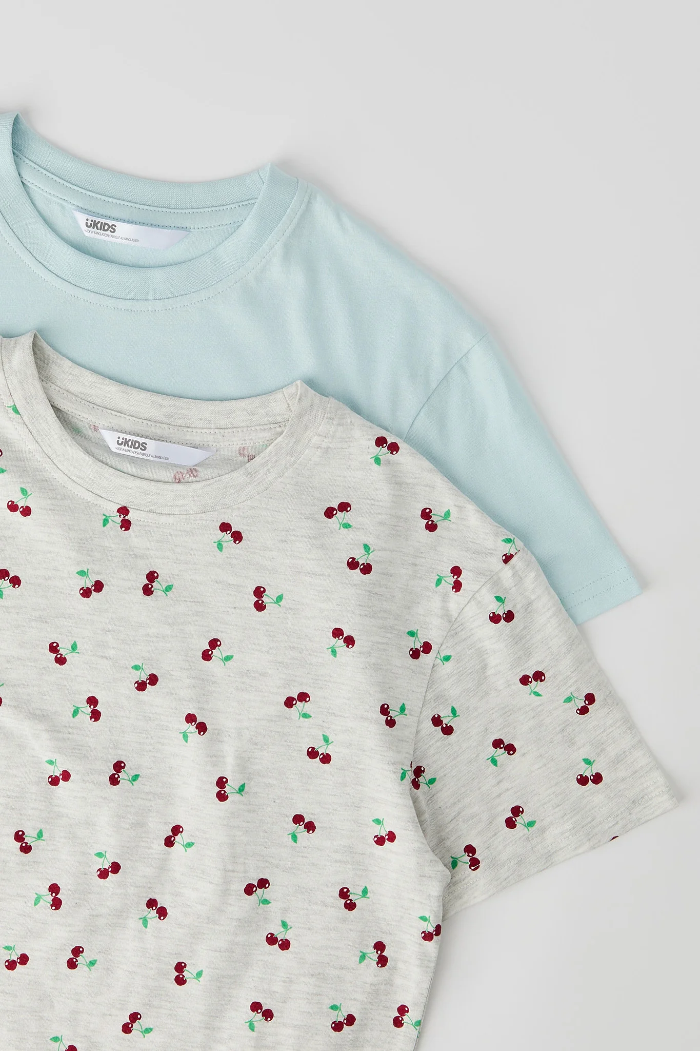 Girls Luxe Heavy Cotton Graphic & Solid T-Shirt (2 Pack) - Image 6