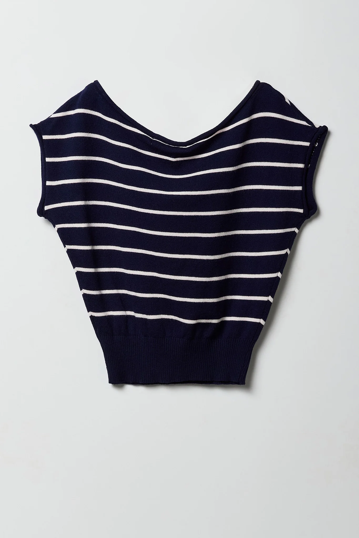 Girls Knit Off Shoulder Short Sleeve Top - Image 2