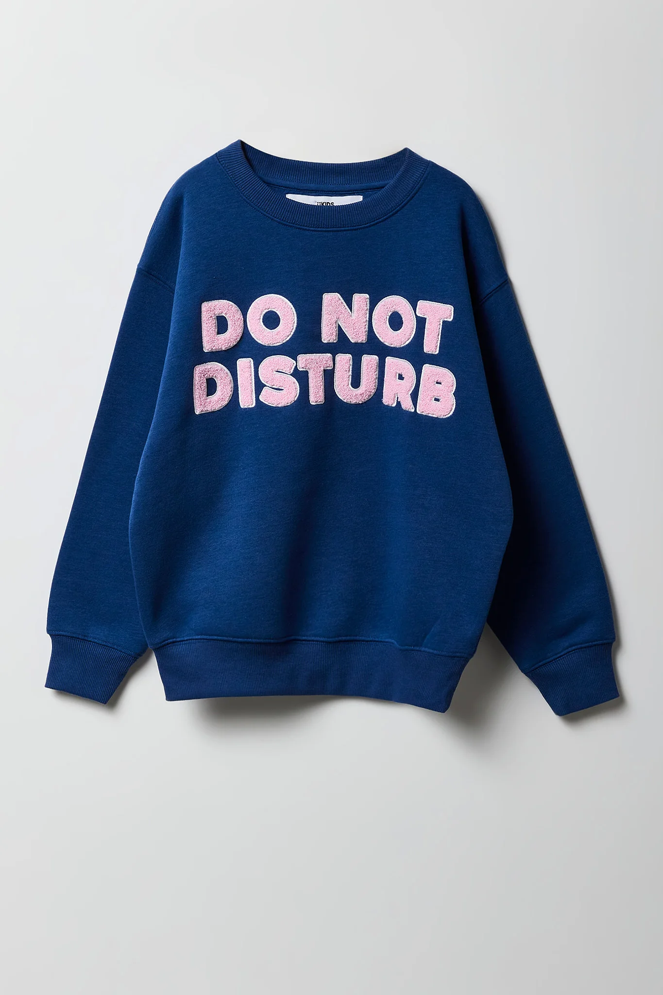 Girls Chenille Embroidered Oversized Sweatshirt - Image 5