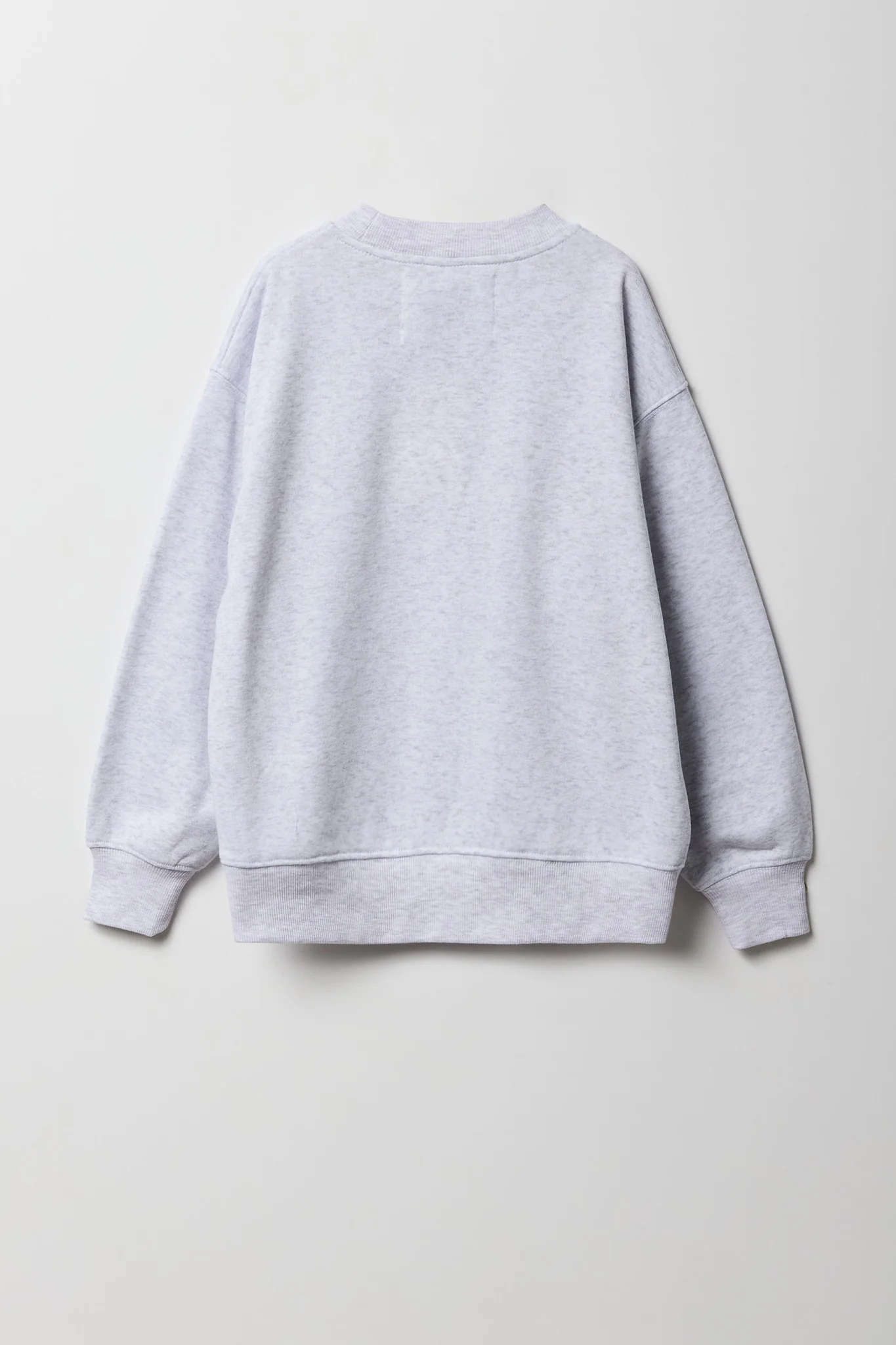 Girls Oversized Flock Print Fleece Sweatshirt - Image 2