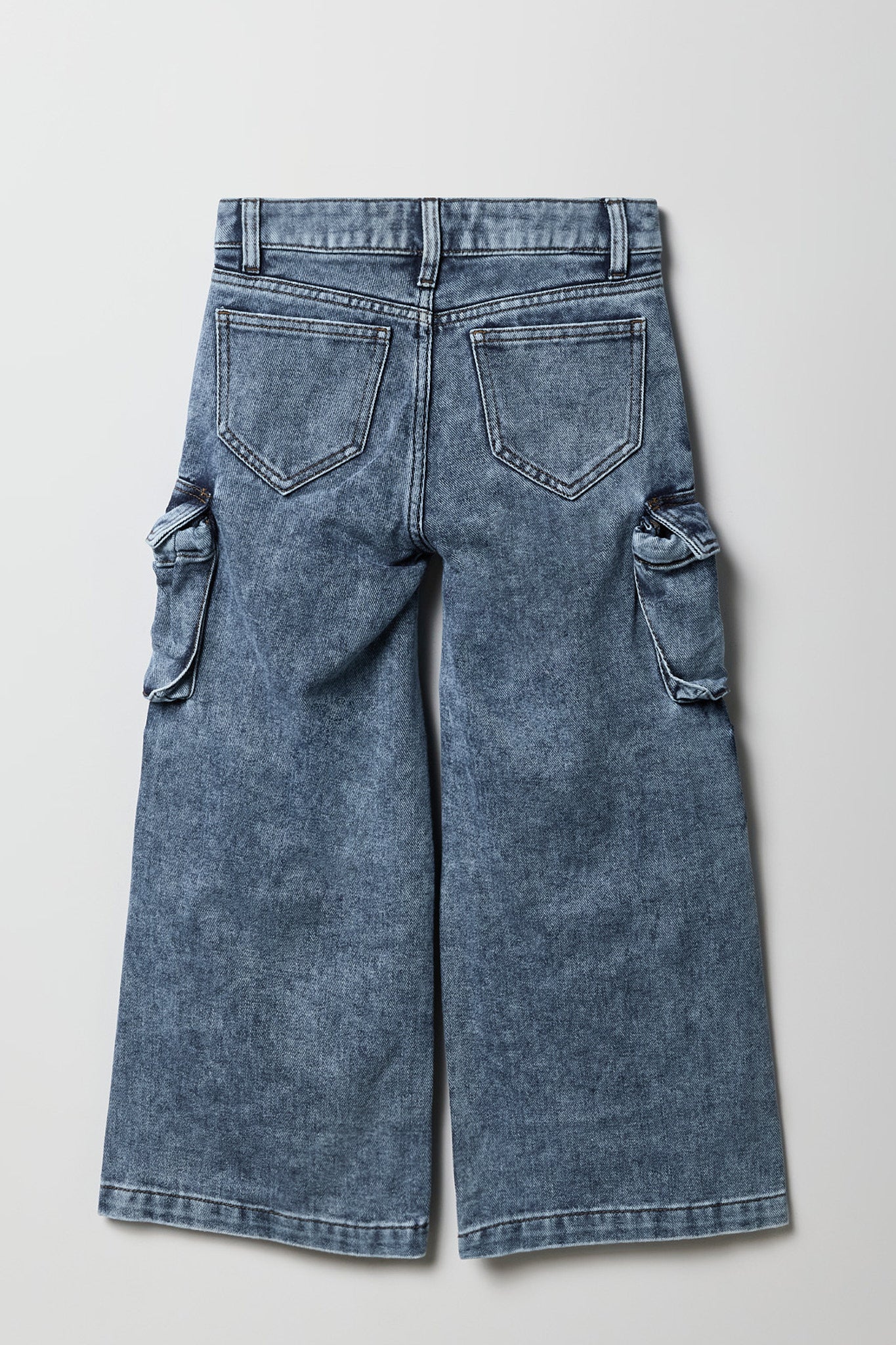 Girls Baggy Wide Leg Cargo Jean - Image 4