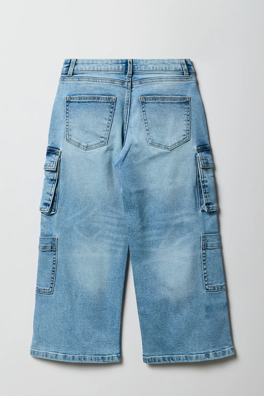 Girls Baggy Wide Leg Cargo Jean - Image 4